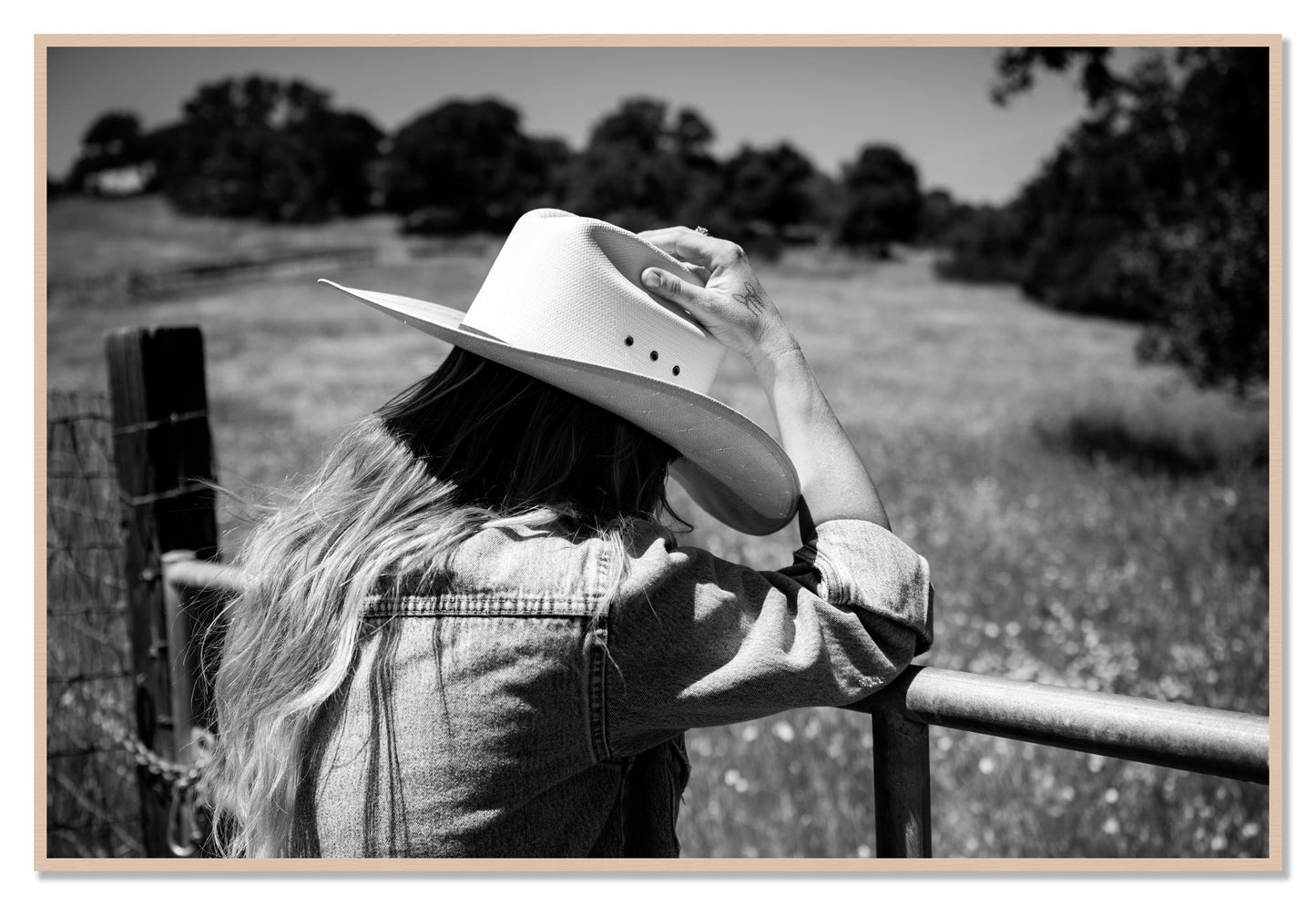 Branded by Dylan Ozanich, 48×72 Full Bleed Print in a Maple frame