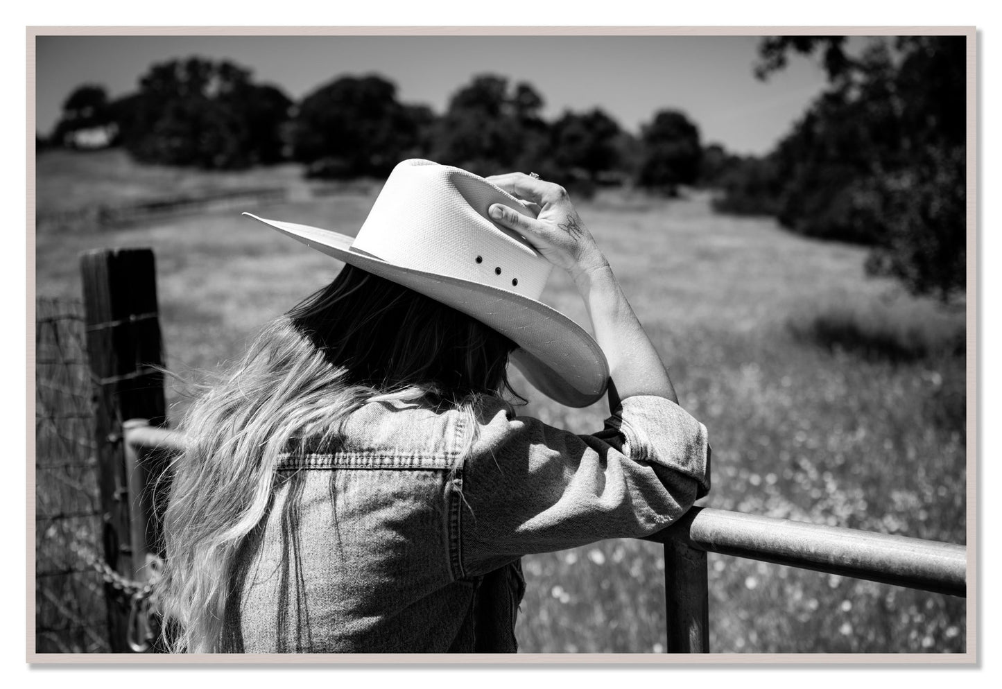 Branded by Dylan Ozanich, 48×72 Full Bleed Print in a White Maple frame