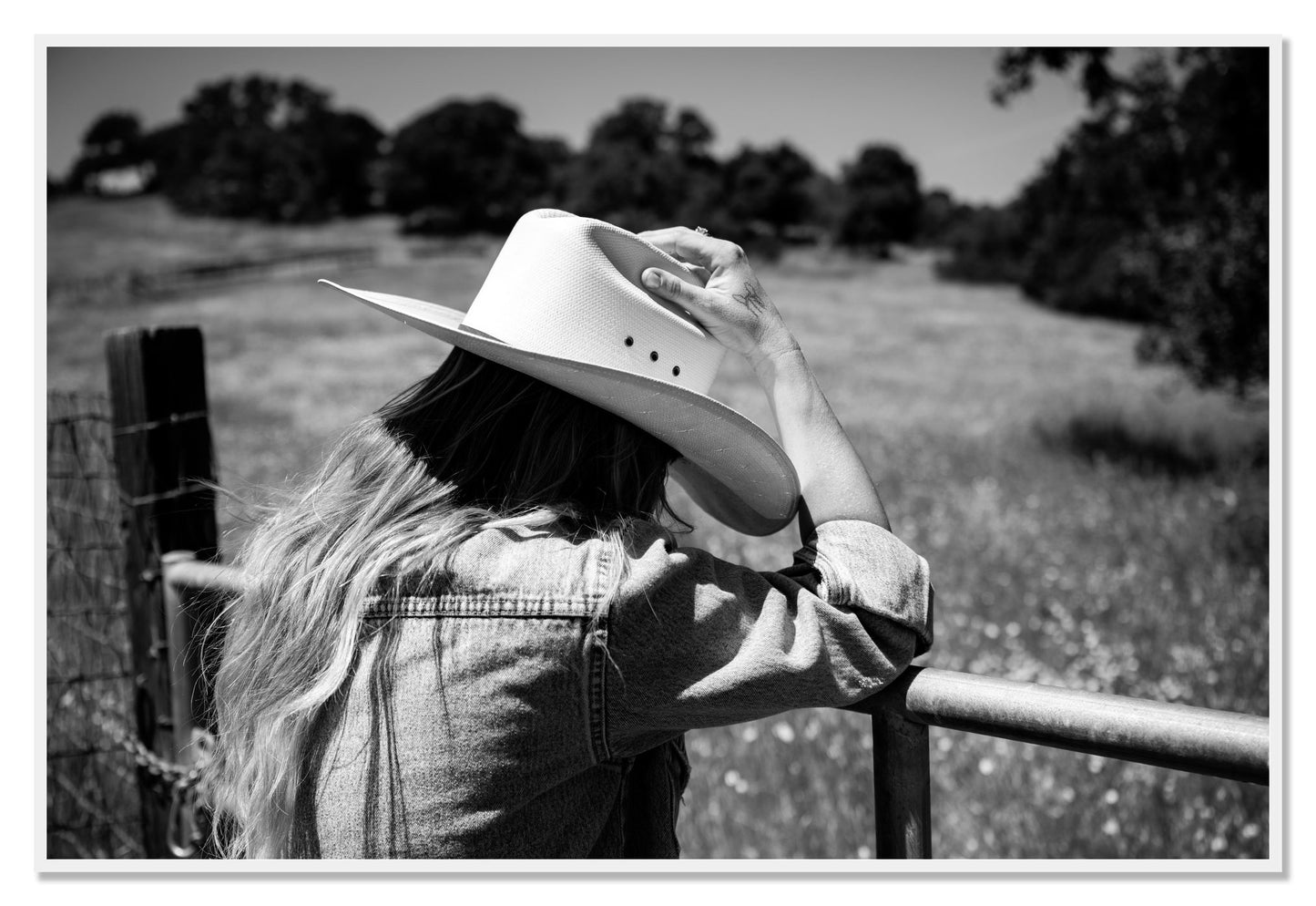 Branded by Dylan Ozanich, 48×72 Full Bleed Print in a White frame