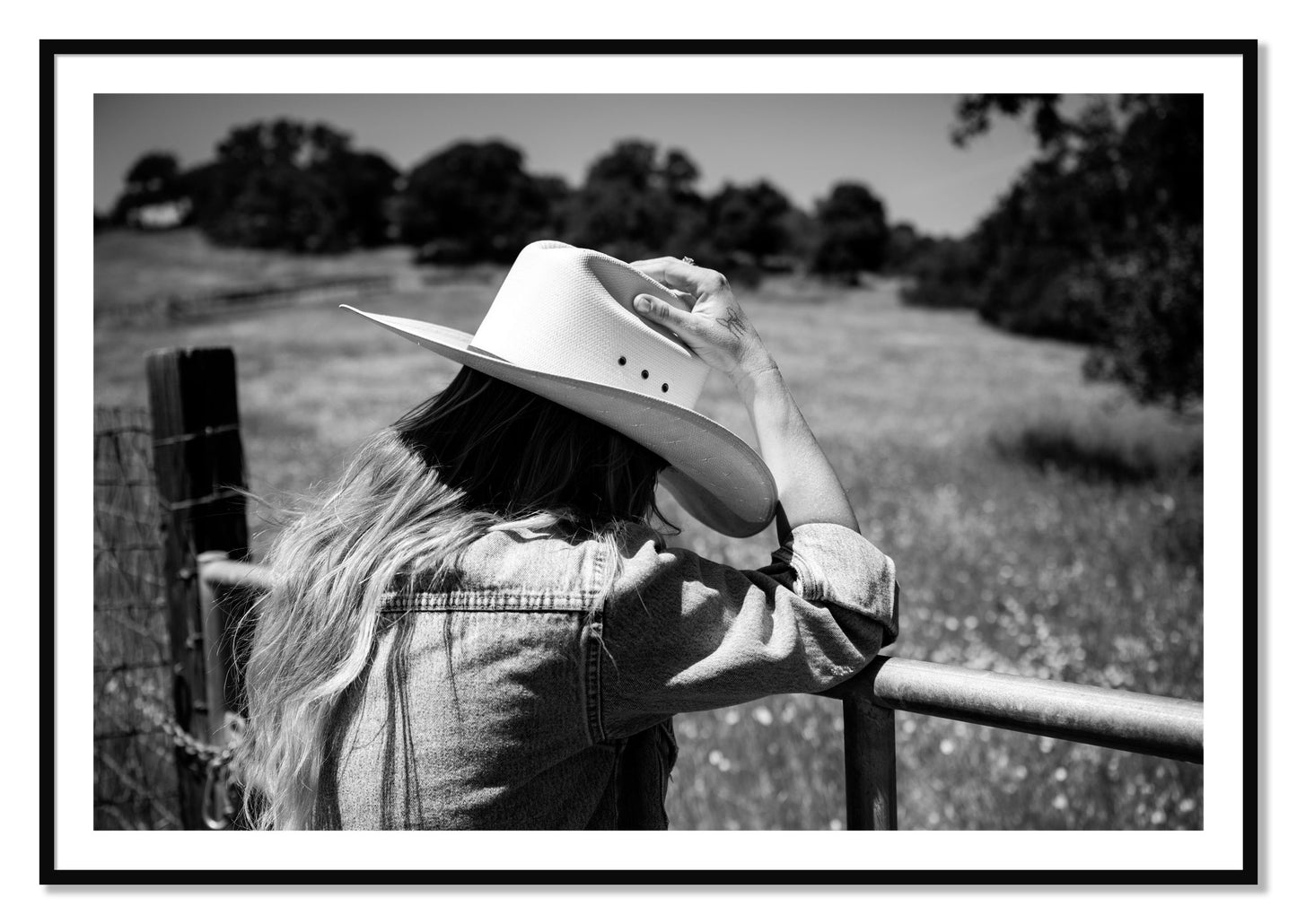 Framed photograph of Branded by Dylan Ozanich, Black frame, Borders
