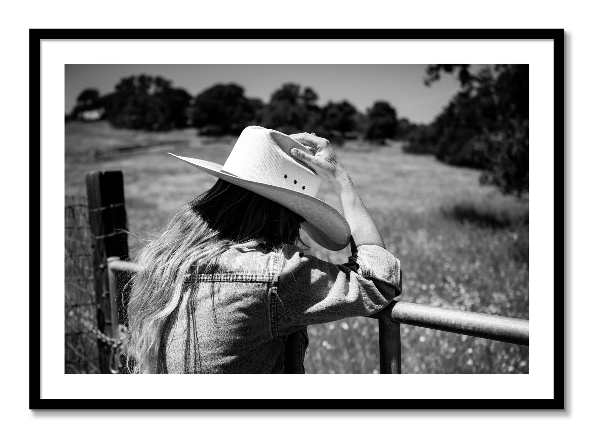 Framed photograph of Branded by Dylan Ozanich, Black frame, Borders