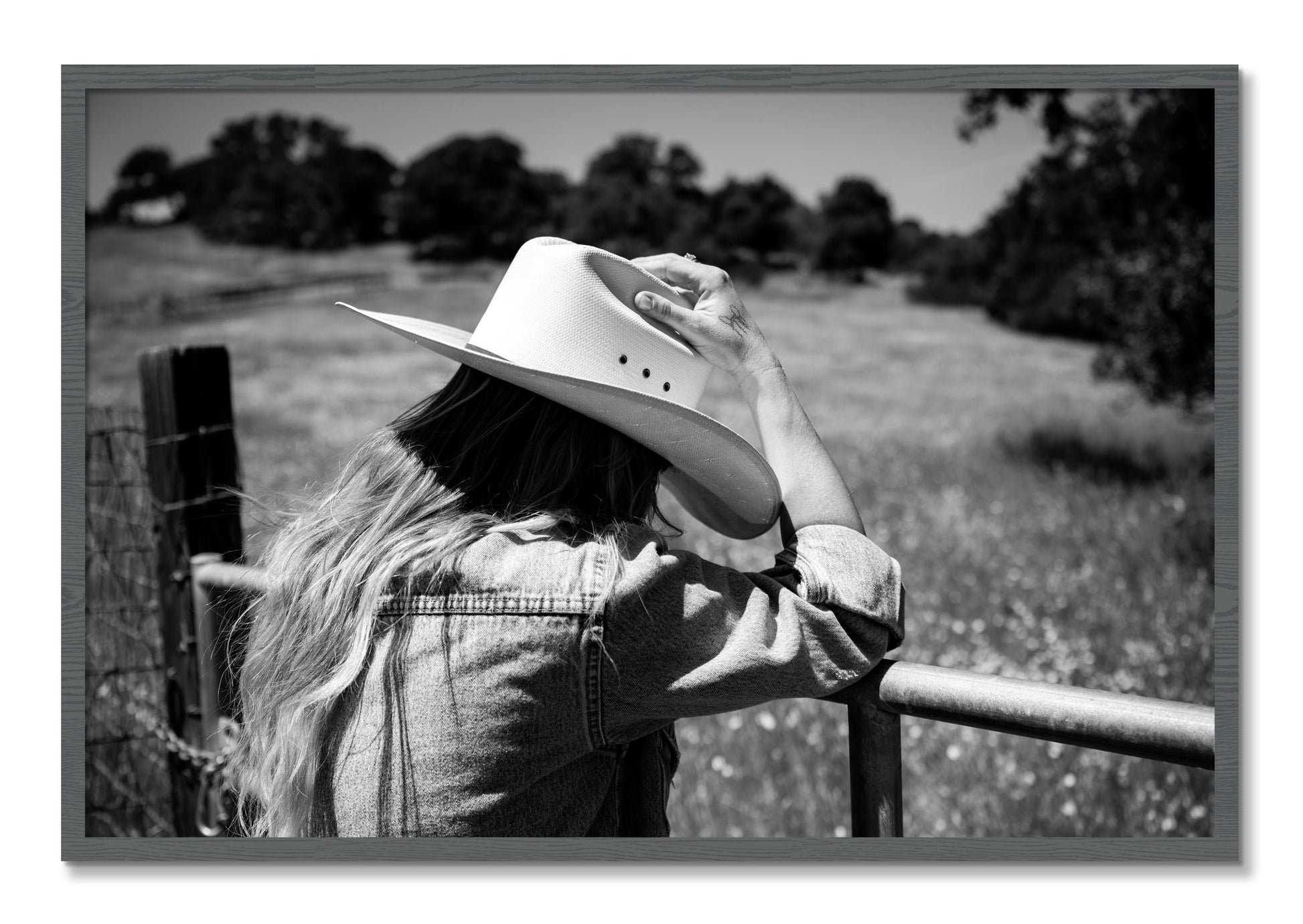 Framed photograph of Branded by Dylan Ozanich, Grey frame, Full Bleed