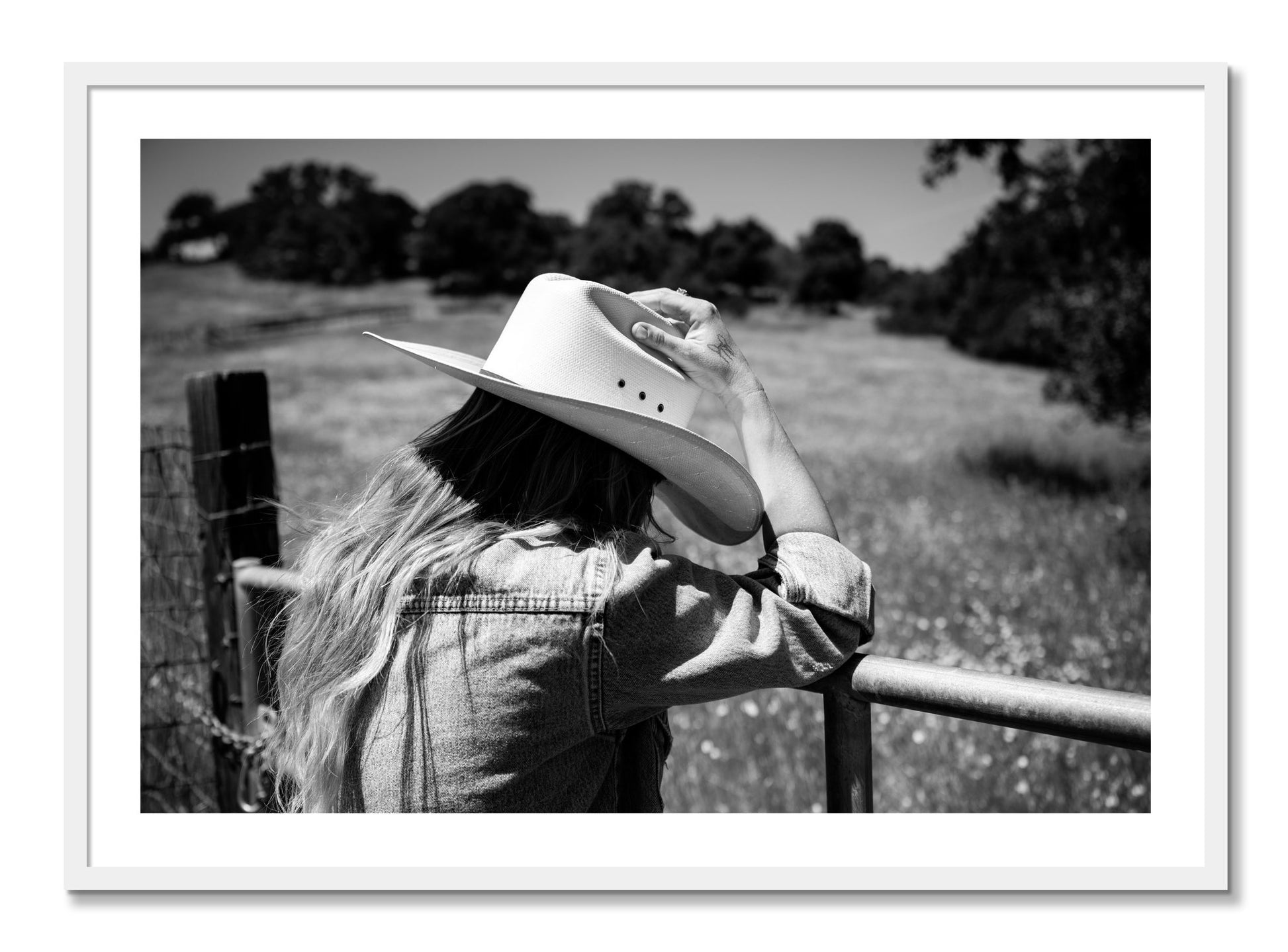 Framed photograph of Branded by Dylan Ozanich, White frame, Full Bleed