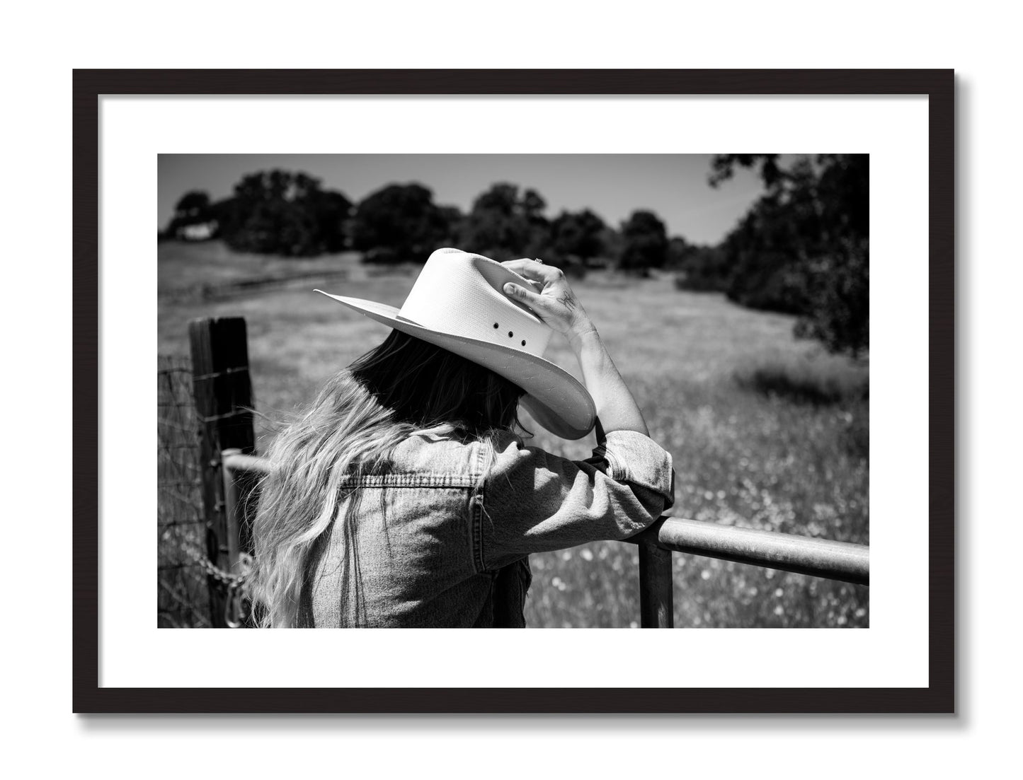 Framed photograph of Branded by Dylan Ozanich, Black frame, Borders
