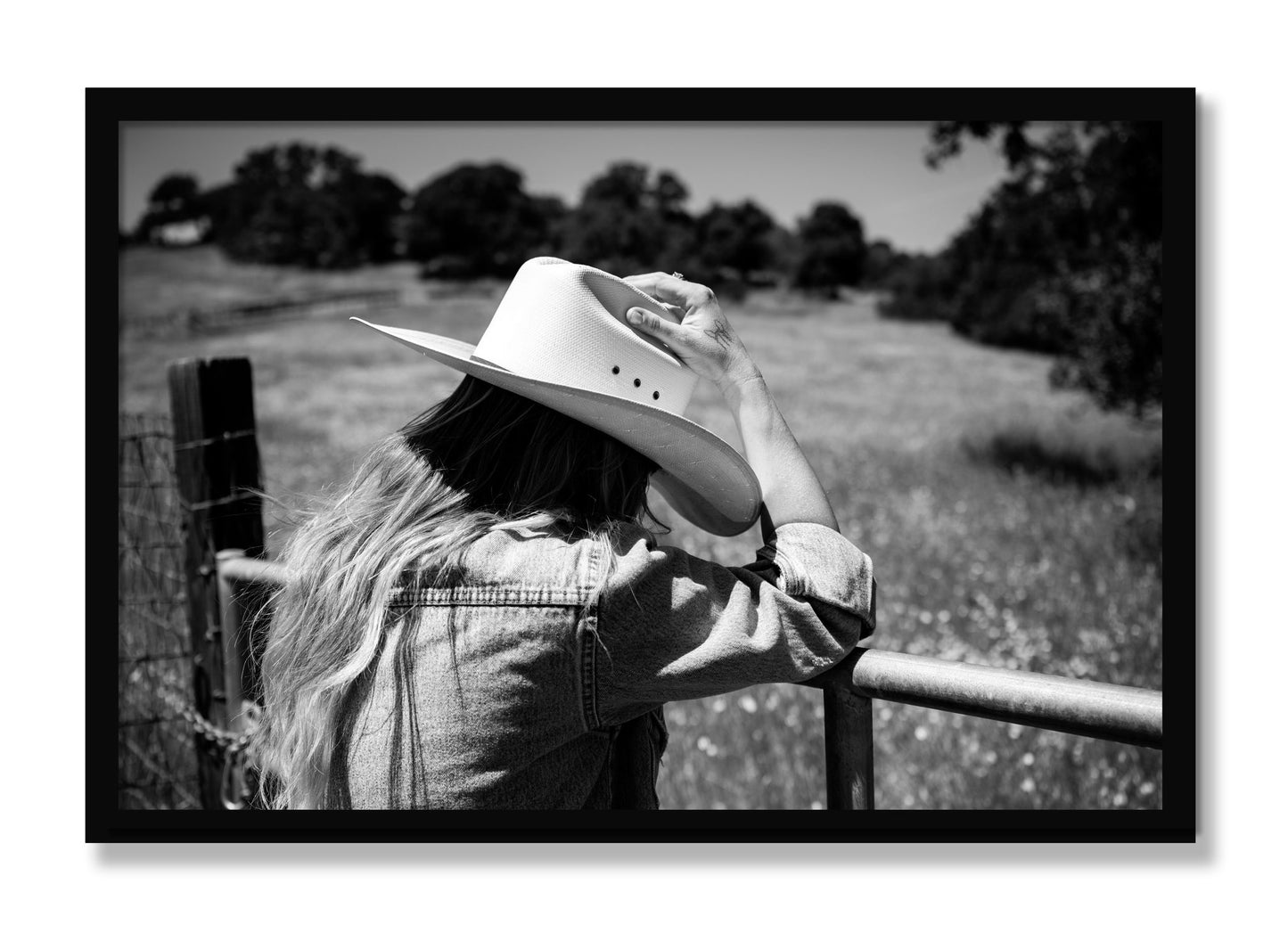 Framed photograph of Branded by Dylan Ozanich, Black frame, Full Bleed