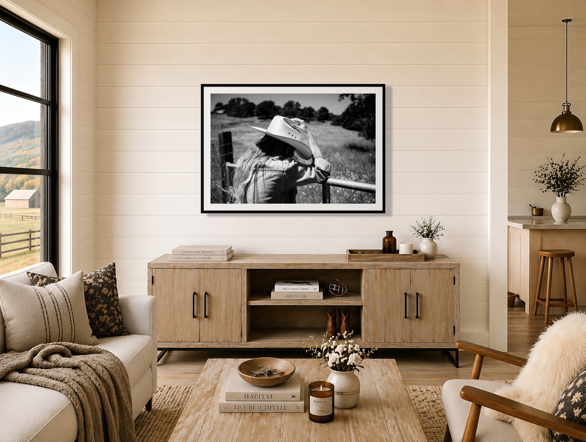 Framed photograph of Branded by Dylan Ozanich displayed on a wall