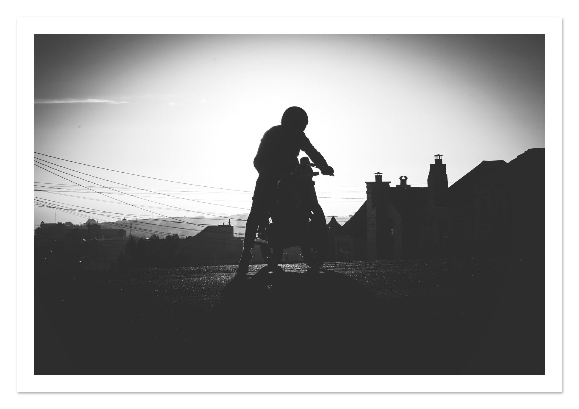 Fine art print of Cafe Racer by Dylan Ozanich, unframed