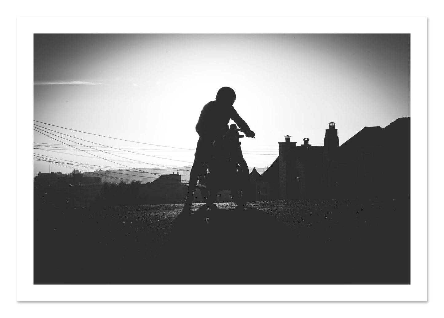 Fine art print of Cafe Racer by Dylan Ozanich, unframed