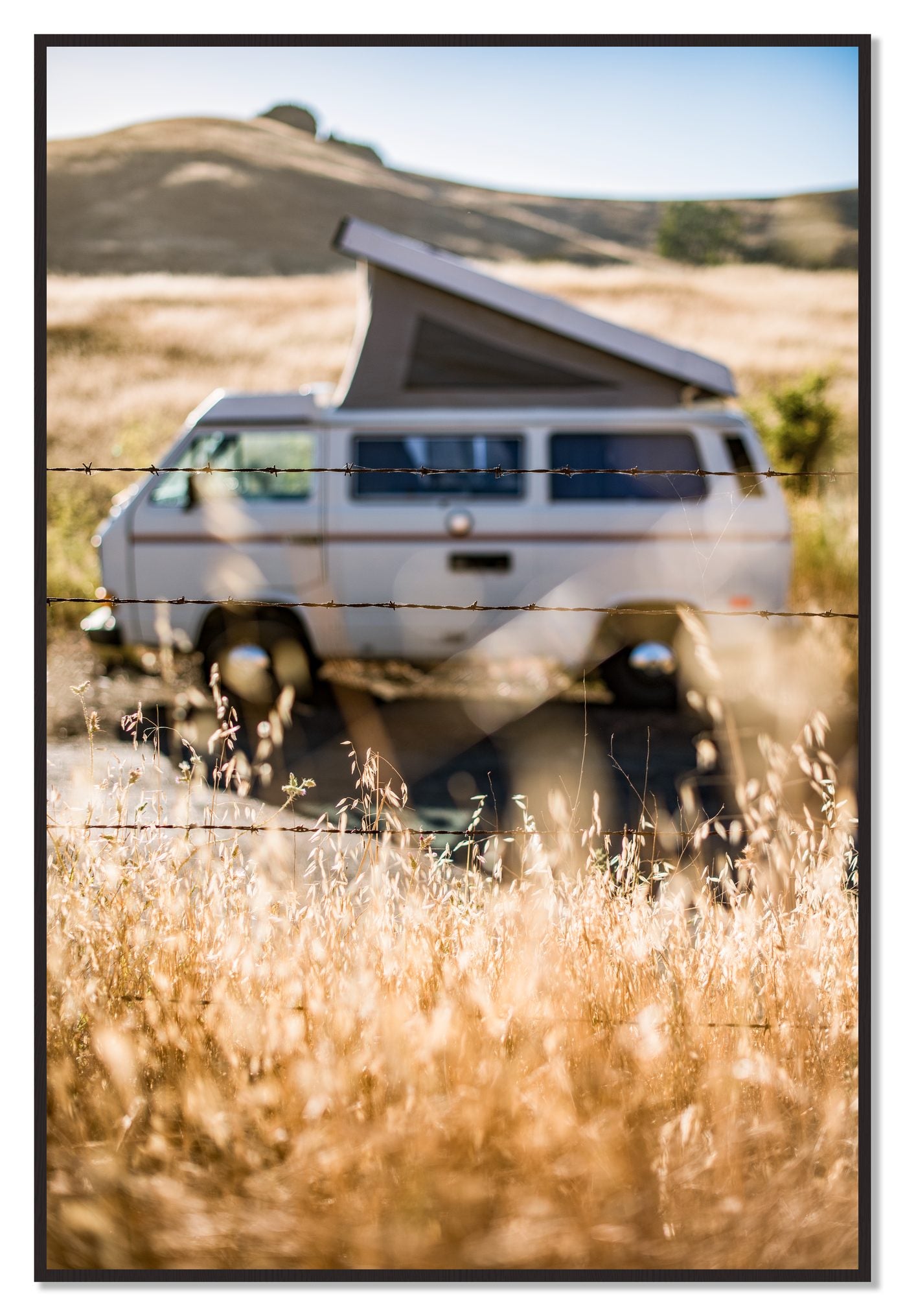 California Classic by Dylan Ozanich, 48×72 Full Bleed Print in a Black Walnut frame