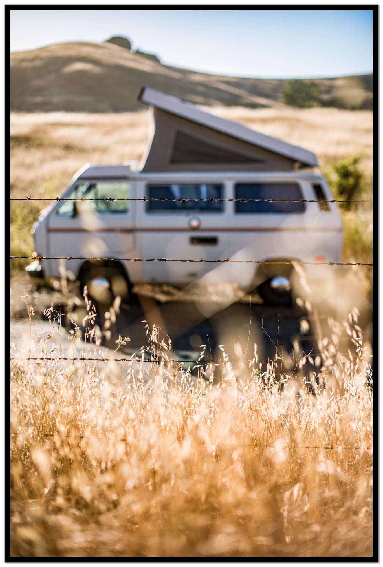 California Classic by Dylan Ozanich, 48×72 Full Bleed Print in a Black frame
