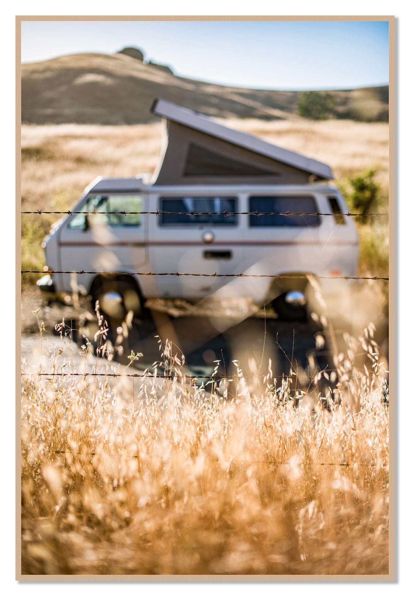 California Classic by Dylan Ozanich, 48×72 Full Bleed Print in an Oak frame