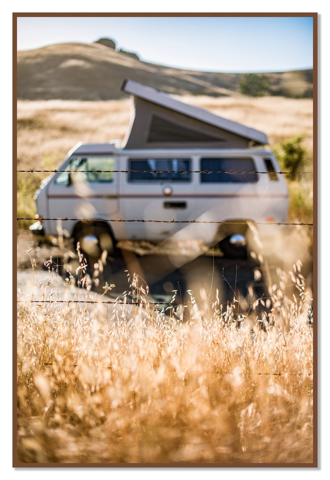 California Classic by Dylan Ozanich, 48×72 Full Bleed Print in a Walnut frame