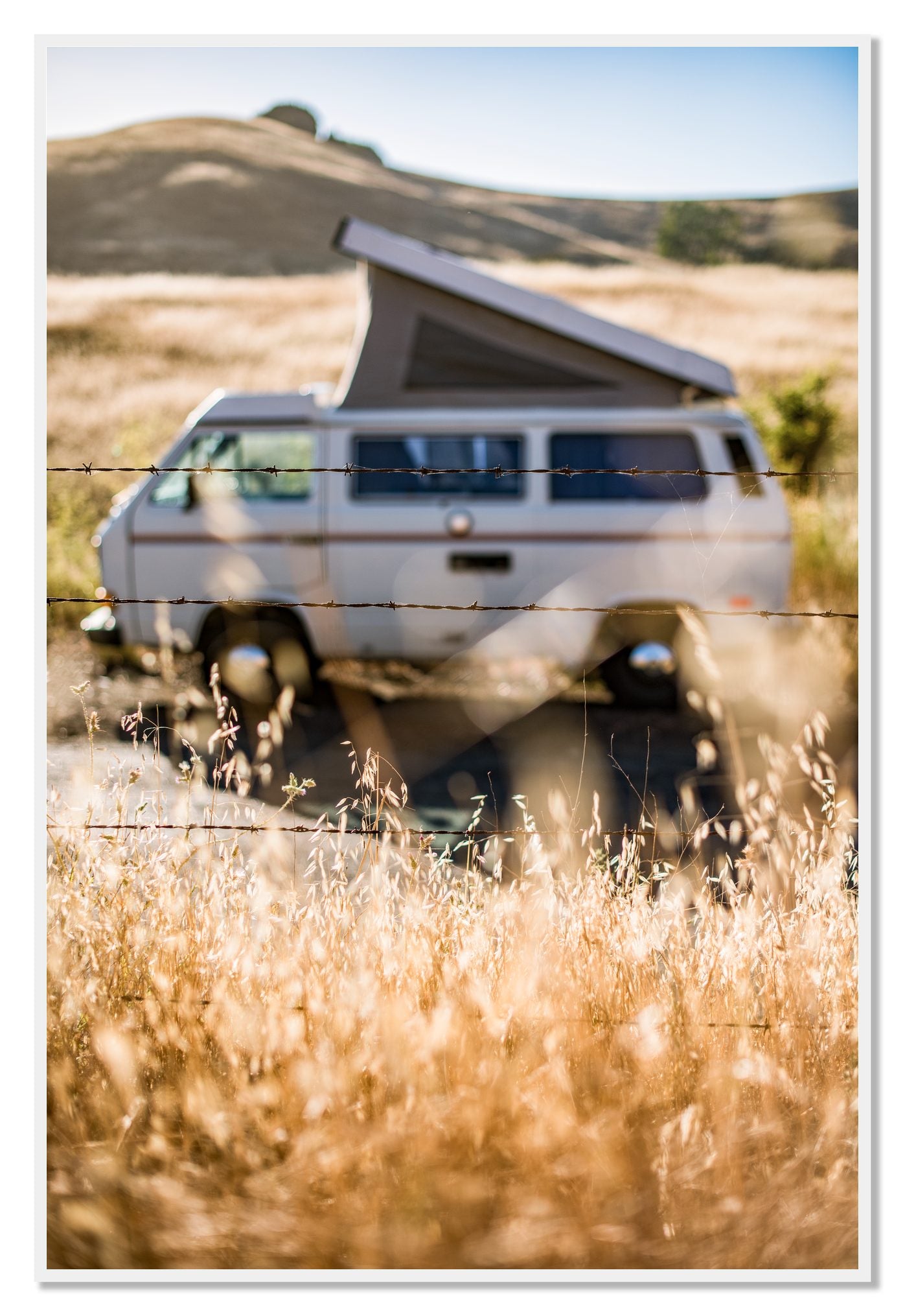 California Classic by Dylan Ozanich, 48×72 Full Bleed Print in a White frame