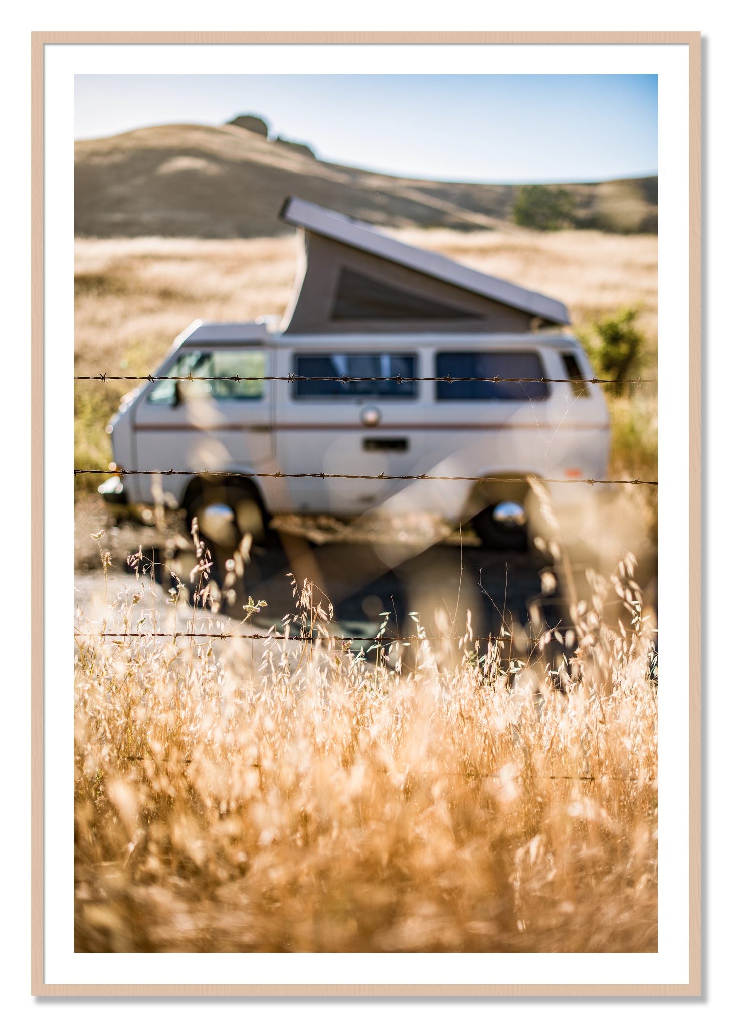 Framed photograph of California Classic by Dylan Ozanich, Maple frame, Borders