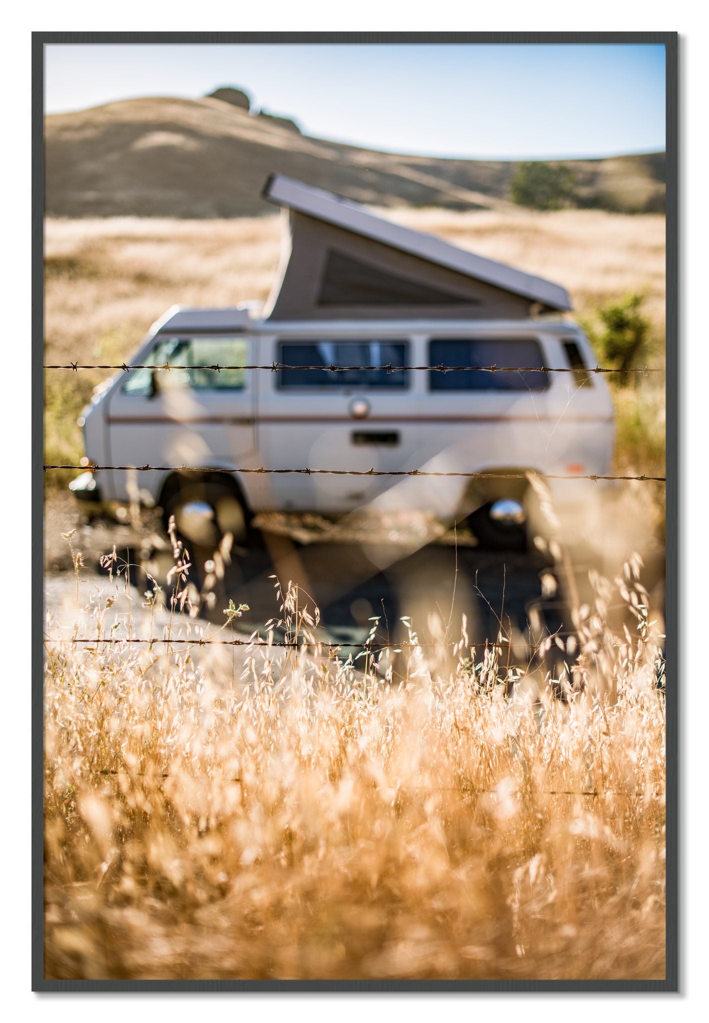Framed photograph of California Classic by Dylan Ozanich, Grey frame, Full Bleed