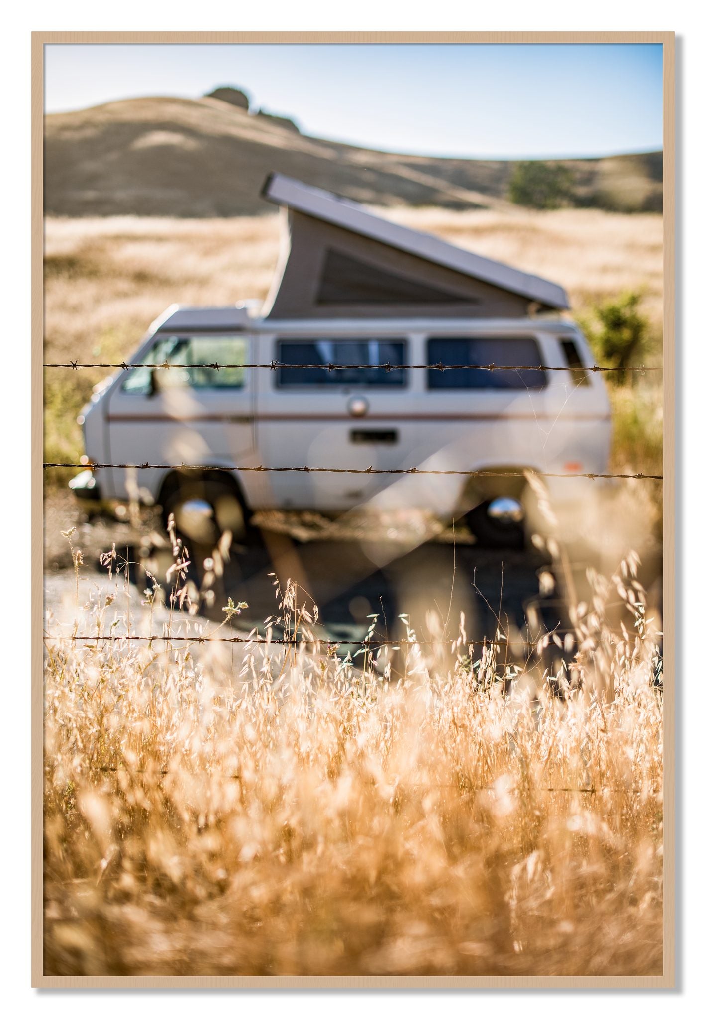 Framed photograph of California Classic by Dylan Ozanich, Oak frame, Full Bleed