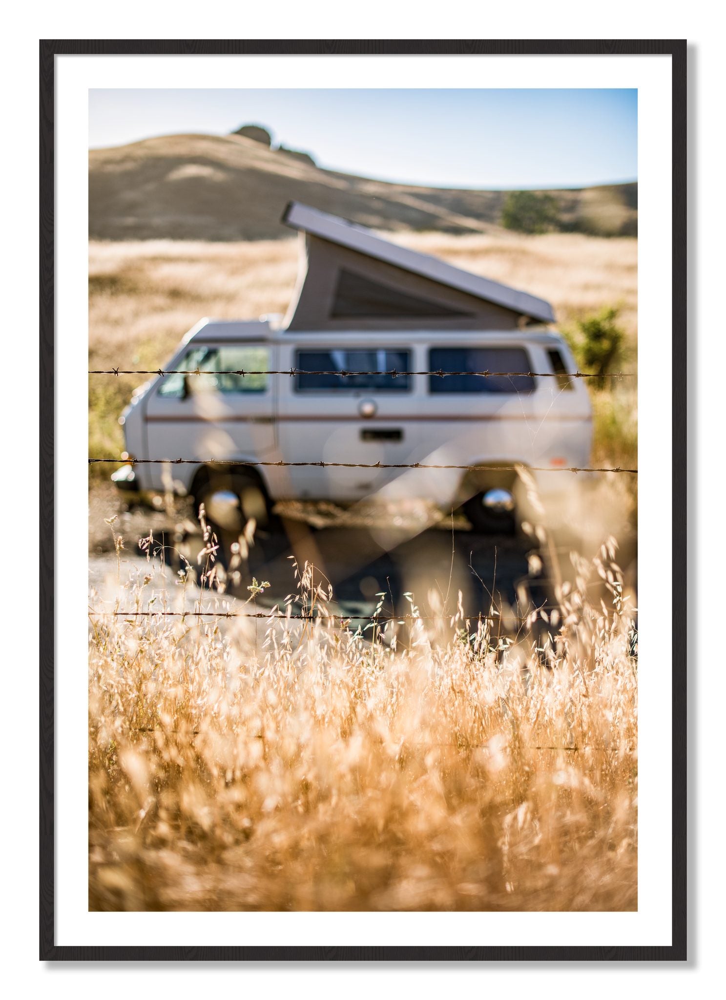 Framed photograph of California Classic by Dylan Ozanich, Black Walnut frame, Borders