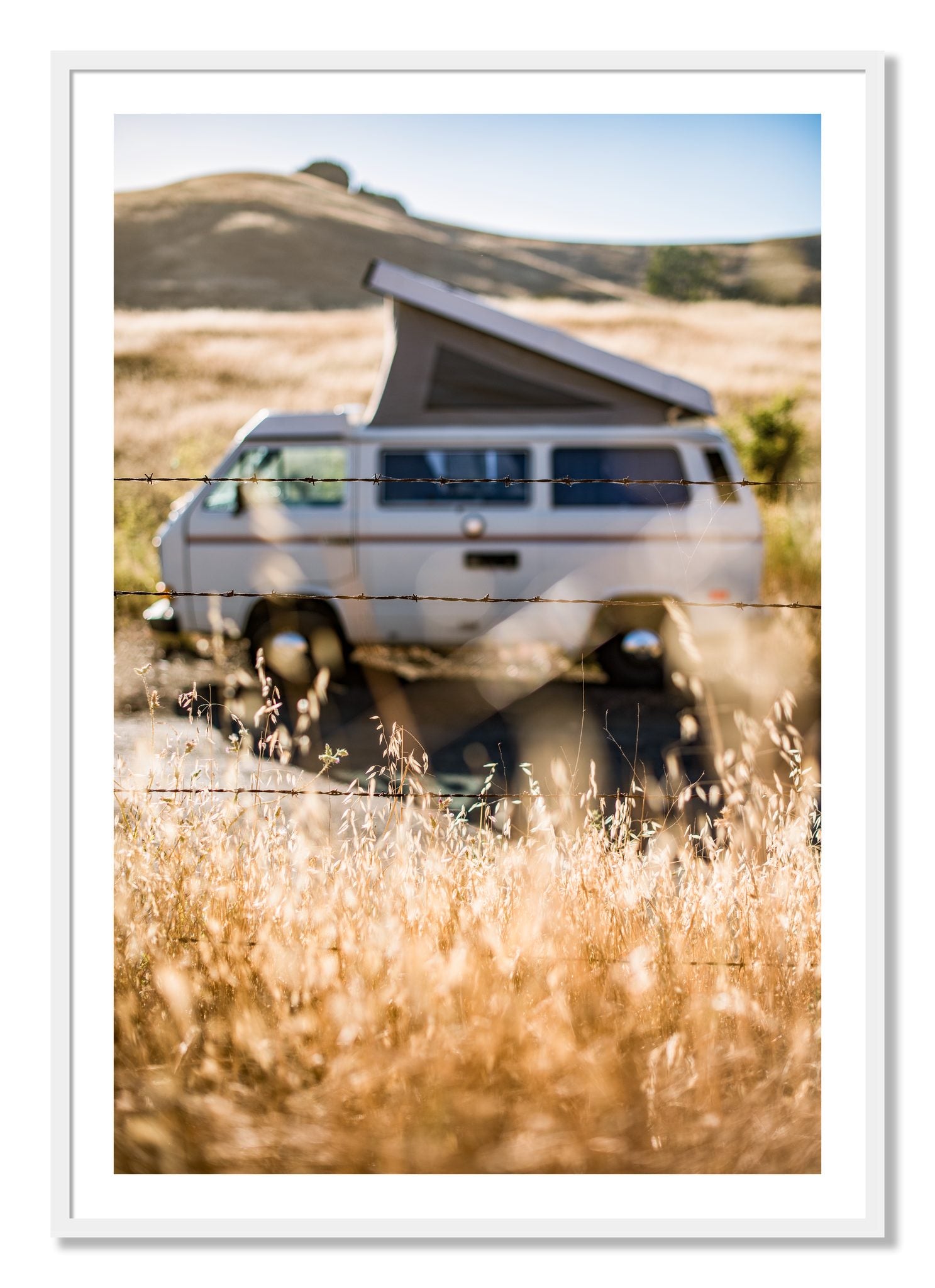 Framed photograph of California Classic by Dylan Ozanich, White frame, Borders