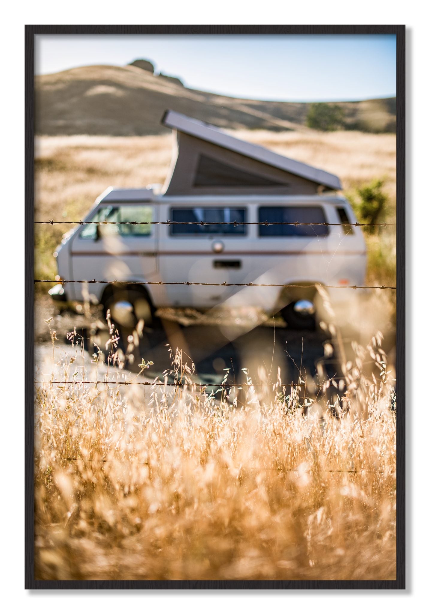 Framed photograph of California Classic by Dylan Ozanich, Black Walnut frame, Full Bleed