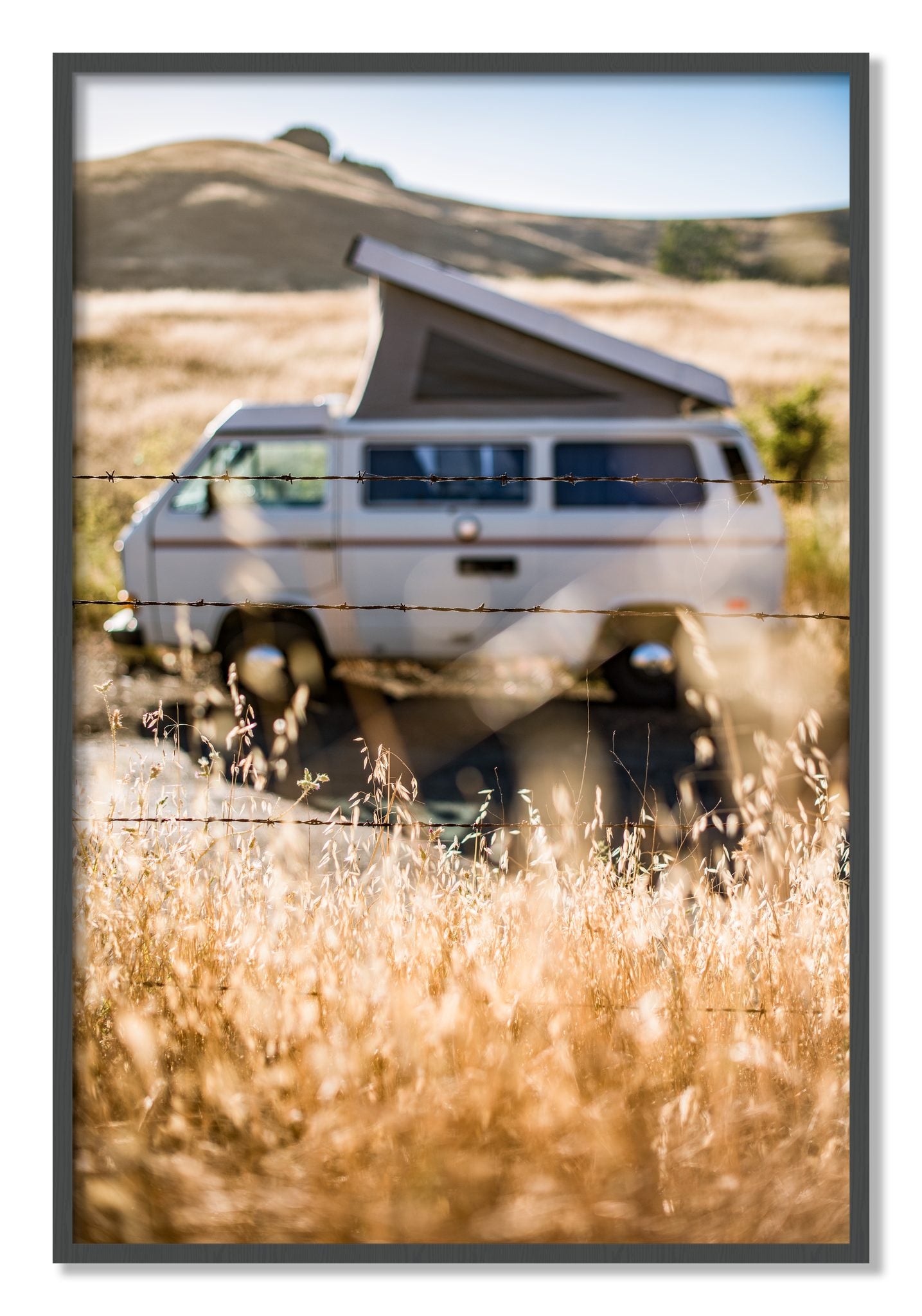 Framed photograph of California Classic by Dylan Ozanich, Grey frame, Full Bleed