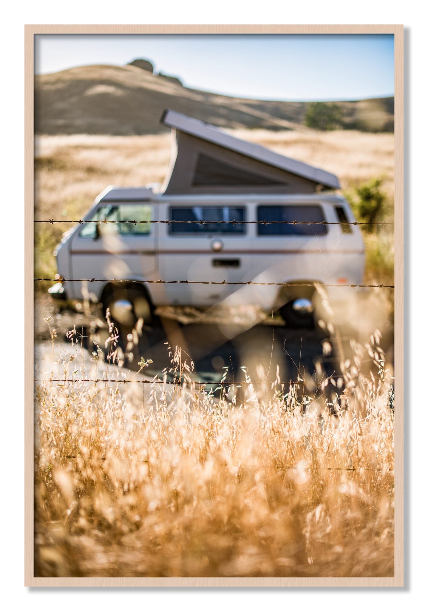 Framed photograph of California Classic by Dylan Ozanich, Maple frame, Full Bleed