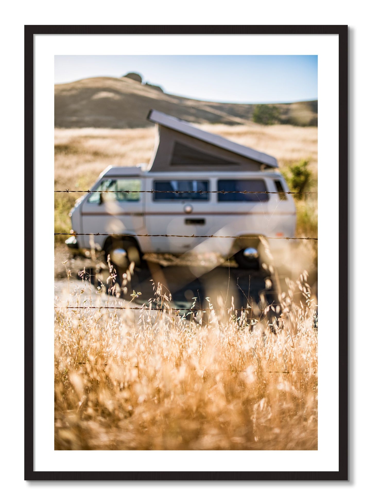 Framed photograph of California Classic by Dylan Ozanich, Black Walnut frame, Borders