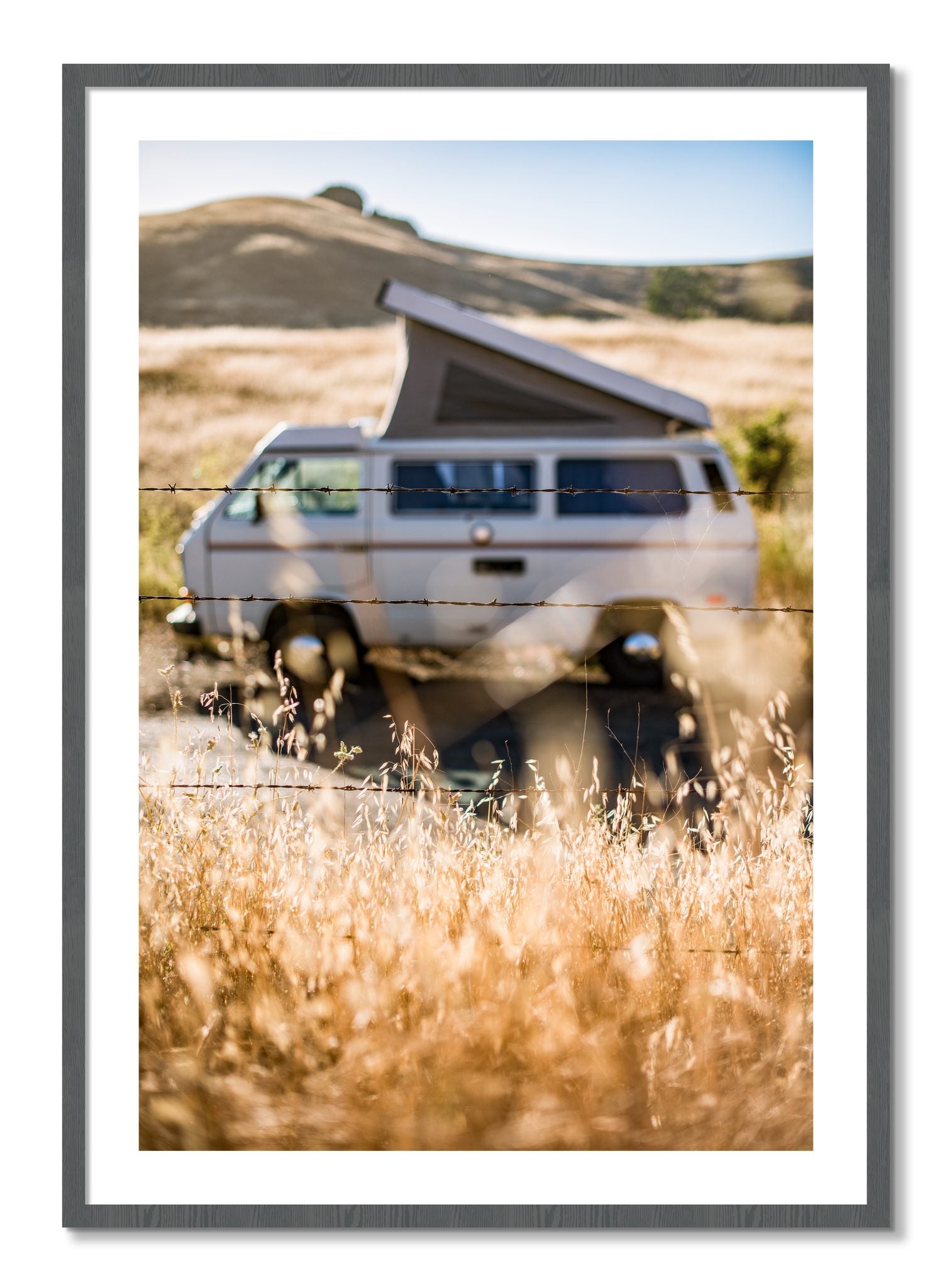 Framed photograph of California Classic by Dylan Ozanich, Grey frame, Borders