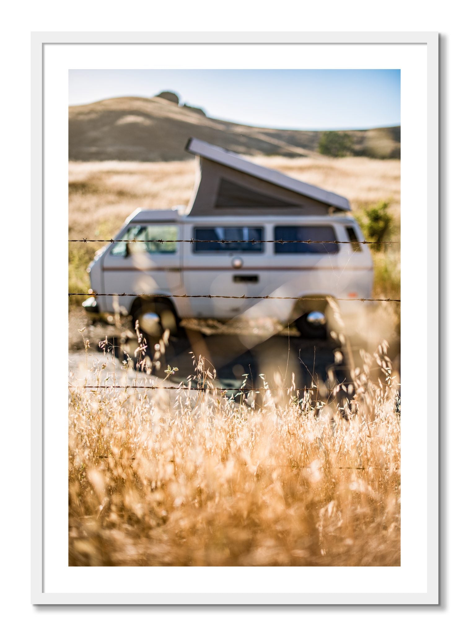 Framed photograph of California Classic by Dylan Ozanich, White frame, Borders