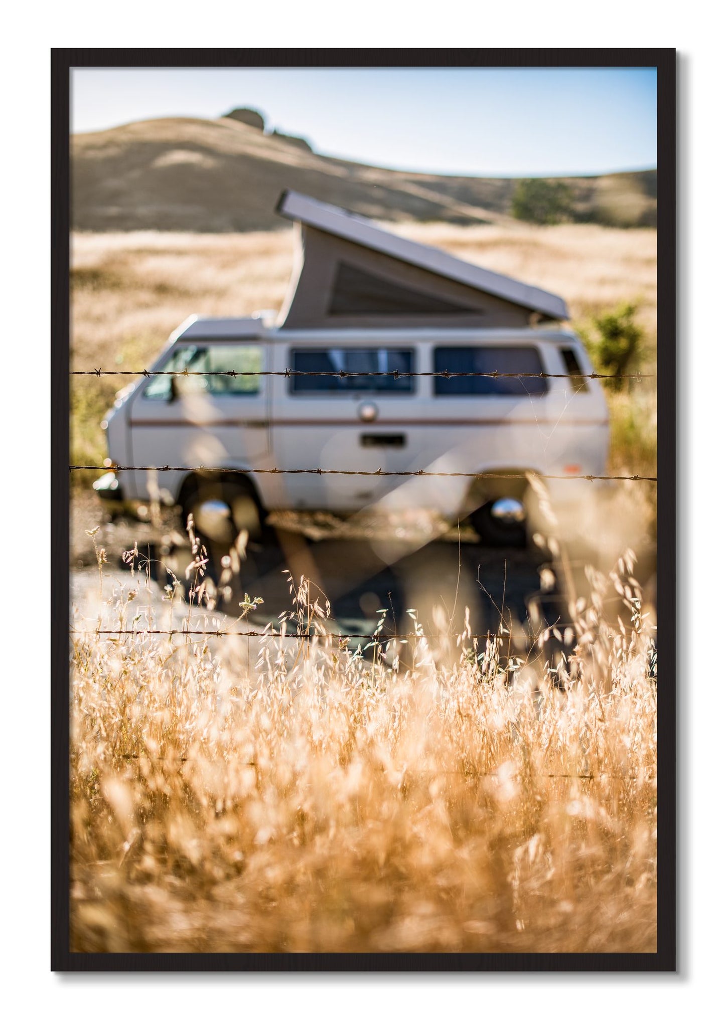 Framed photograph of California Classic by Dylan Ozanich, Black Walnut frame, Full Bleed