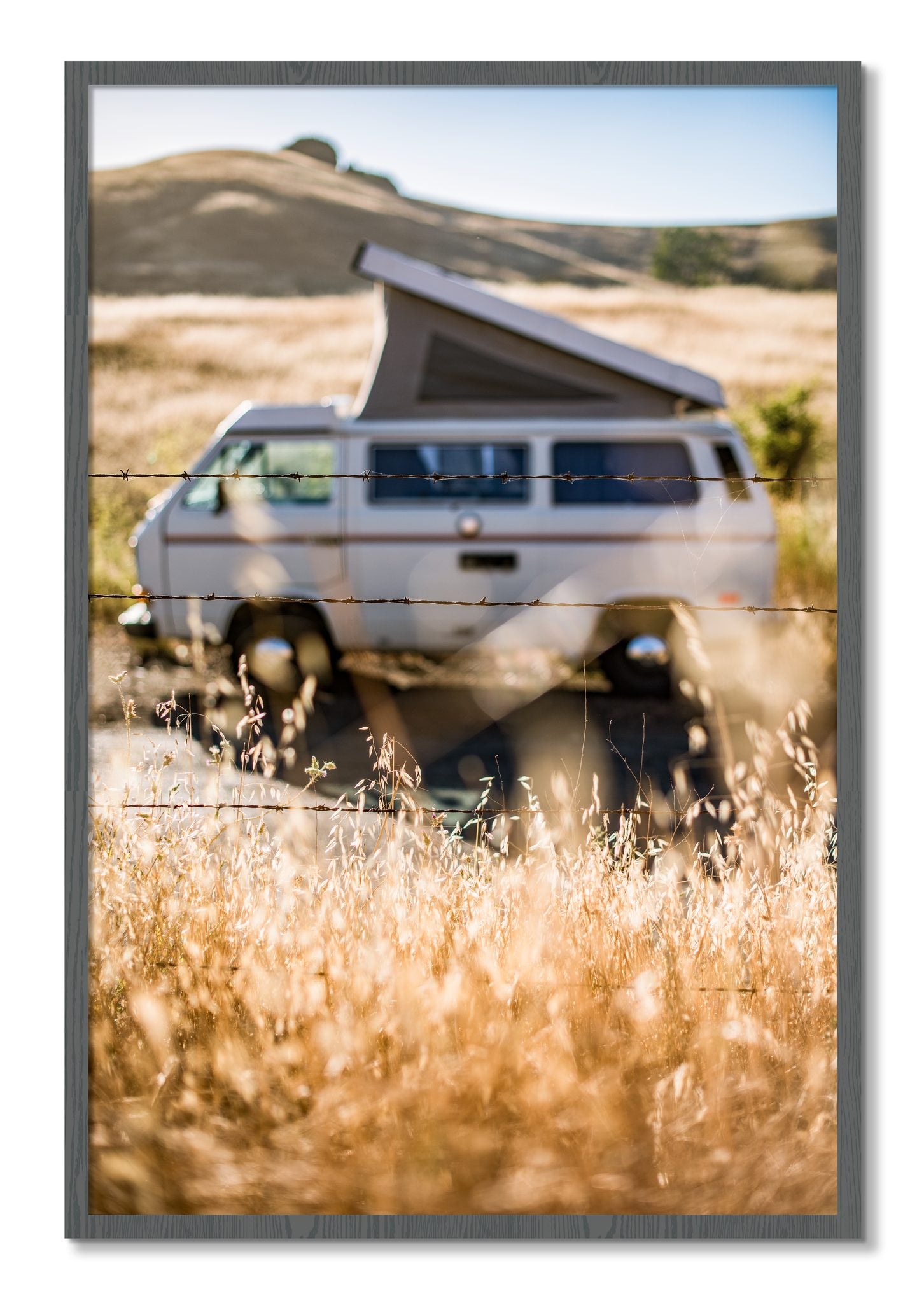 Framed photograph of California Classic by Dylan Ozanich, Grey frame, Full Bleed