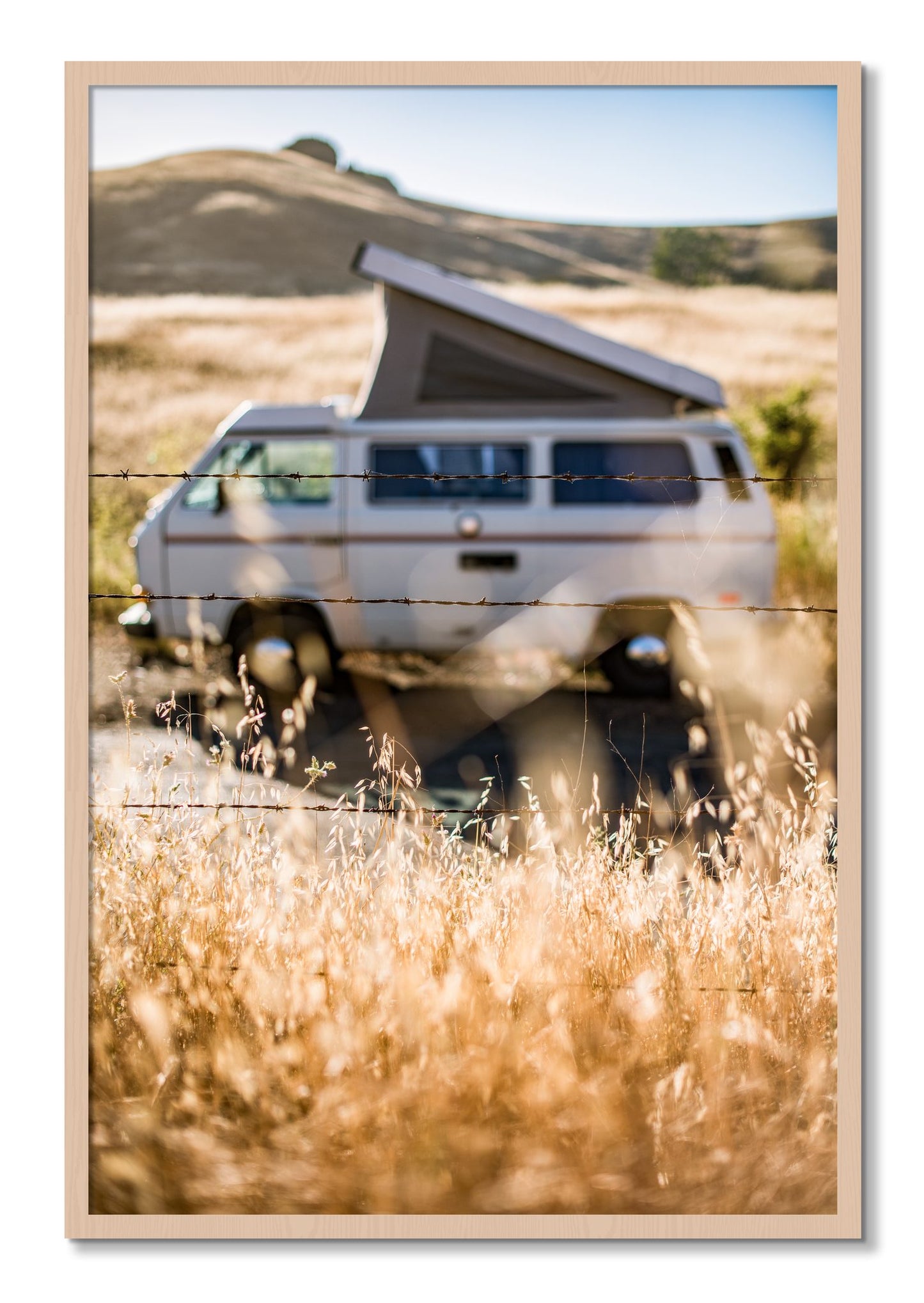 Framed photograph of California Classic by Dylan Ozanich, Maple frame, Full Bleed