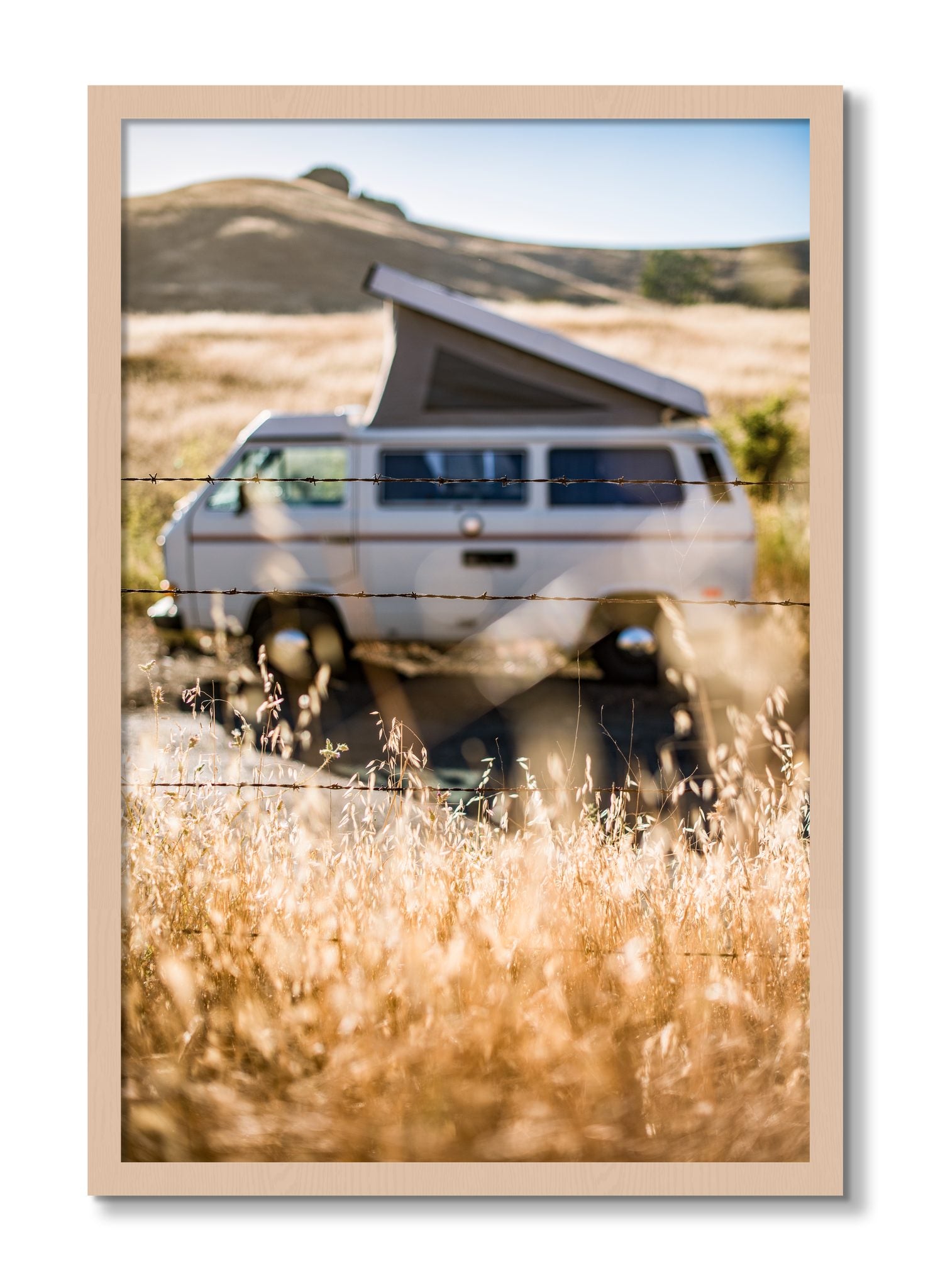 Framed photograph of California Classic by Dylan Ozanich, Maple frame, Full Bleed