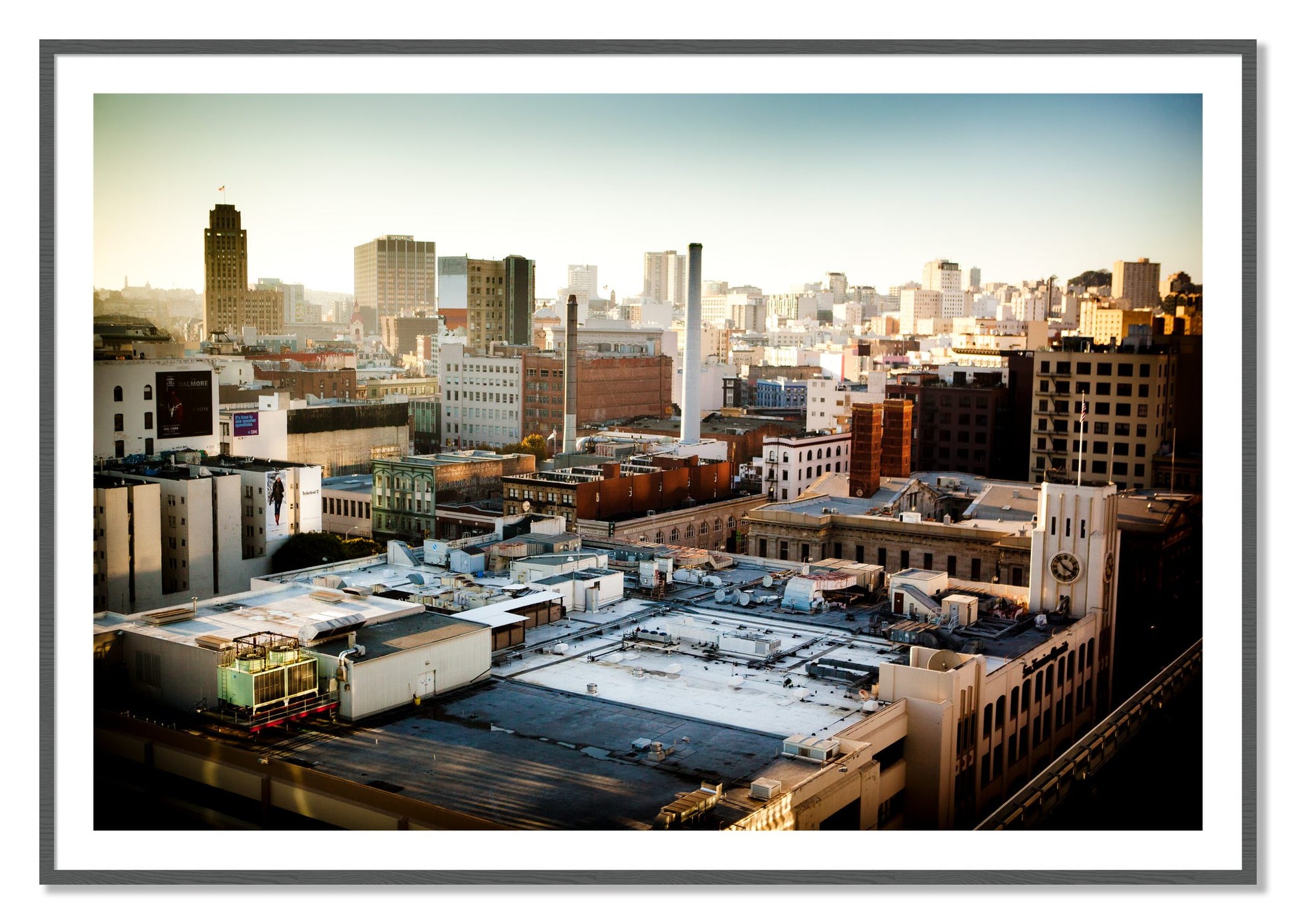 Framed photograph of Chronical San Francisco by Dylan Ozanich, Grey frame, Borders