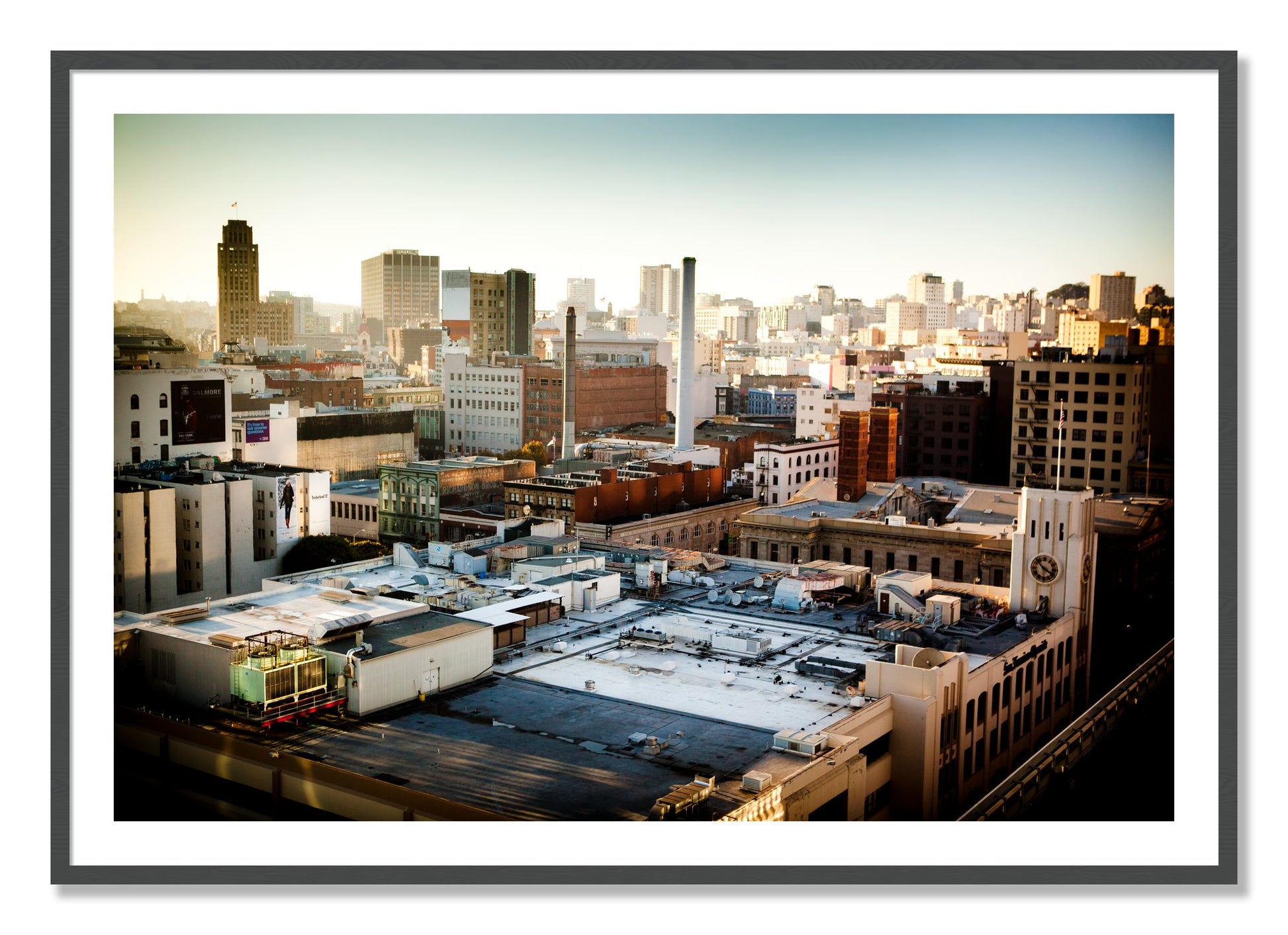 Framed photograph of Chronical San Francisco by Dylan Ozanich, Grey frame, Borders