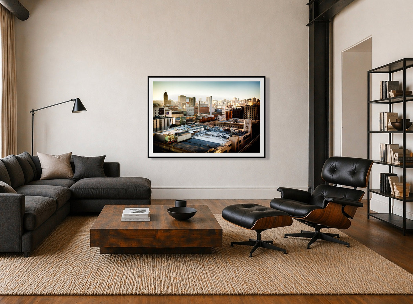Framed photograph of Chronical San Francisco by Dylan Ozanich displayed on a wall