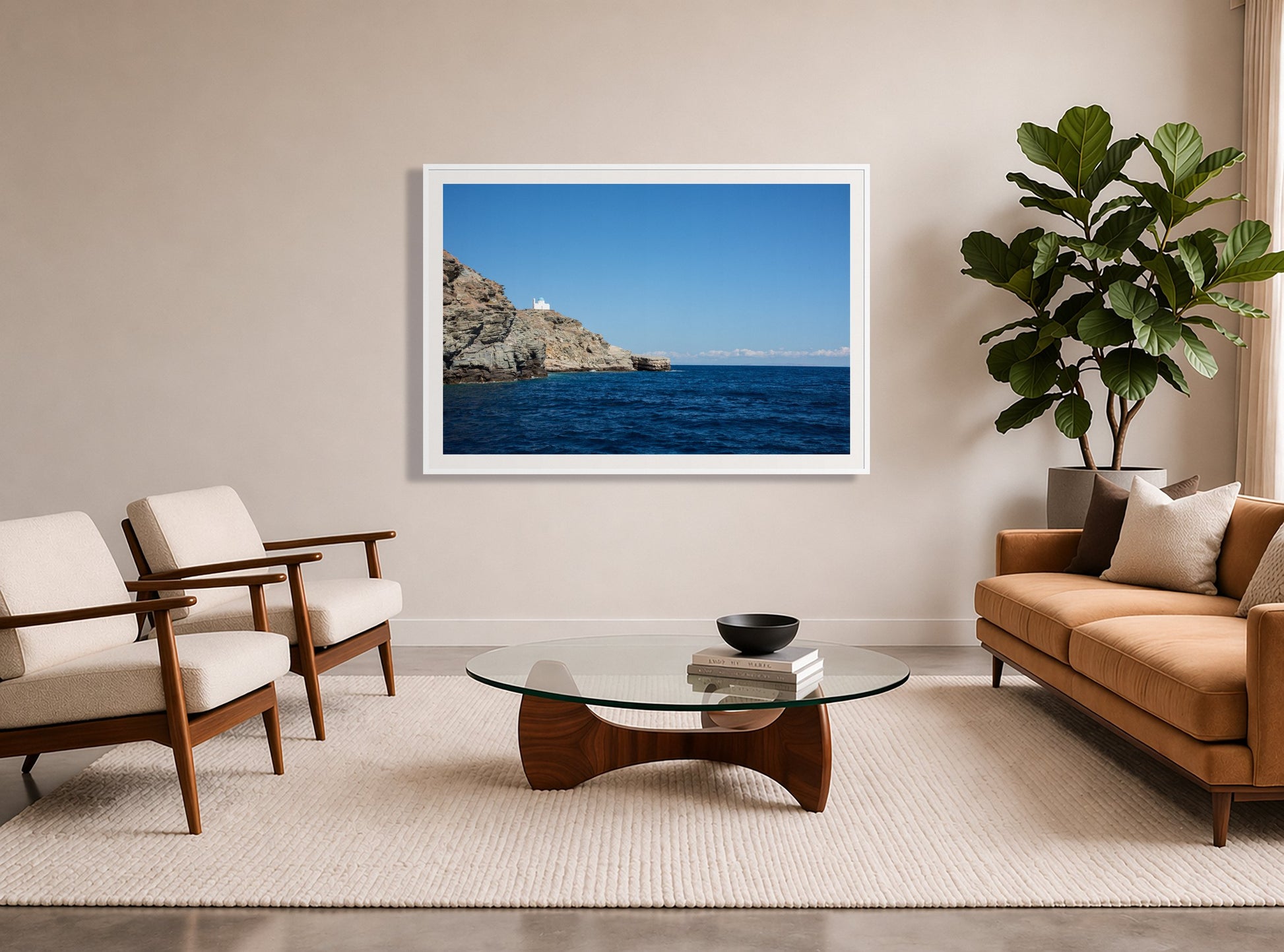 Framed photograph of Church On The Edge by Dylan Ozanich displayed on a wall