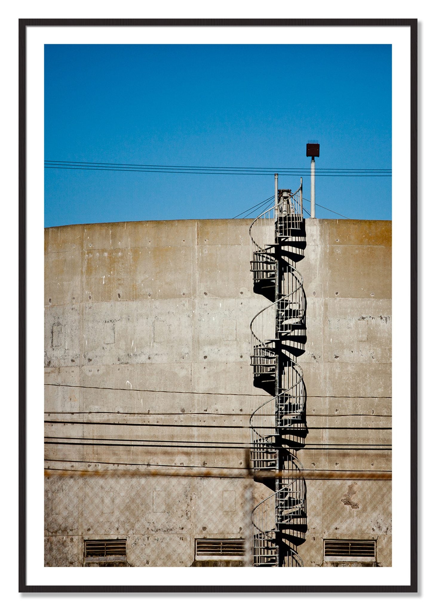 Framed photograph of Climb by Dylan Ozanich, Black Walnut frame, Borders