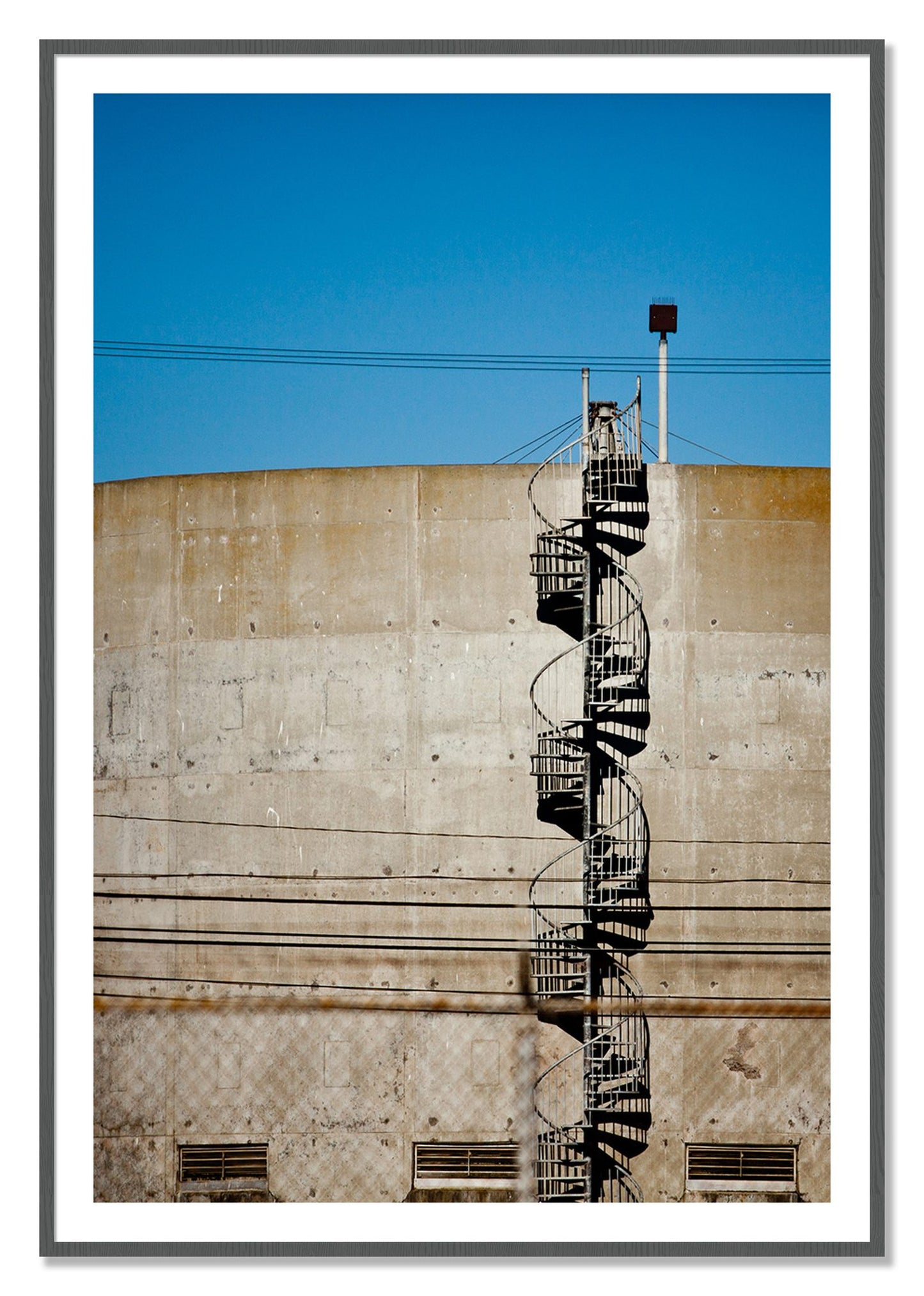 Framed photograph of Climb by Dylan Ozanich, Grey frame, Borders