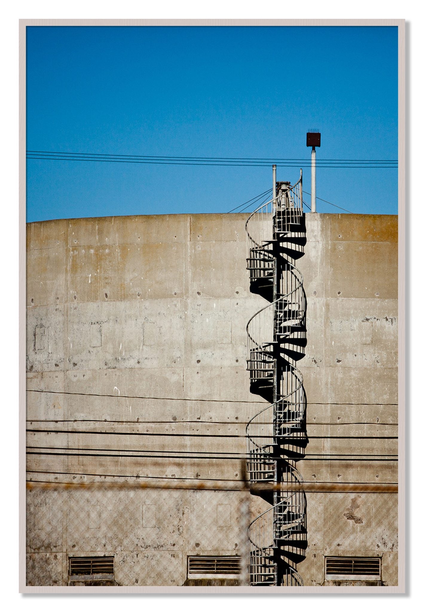 Framed photograph of Climb by Dylan Ozanich, White Maple frame, Full Bleed