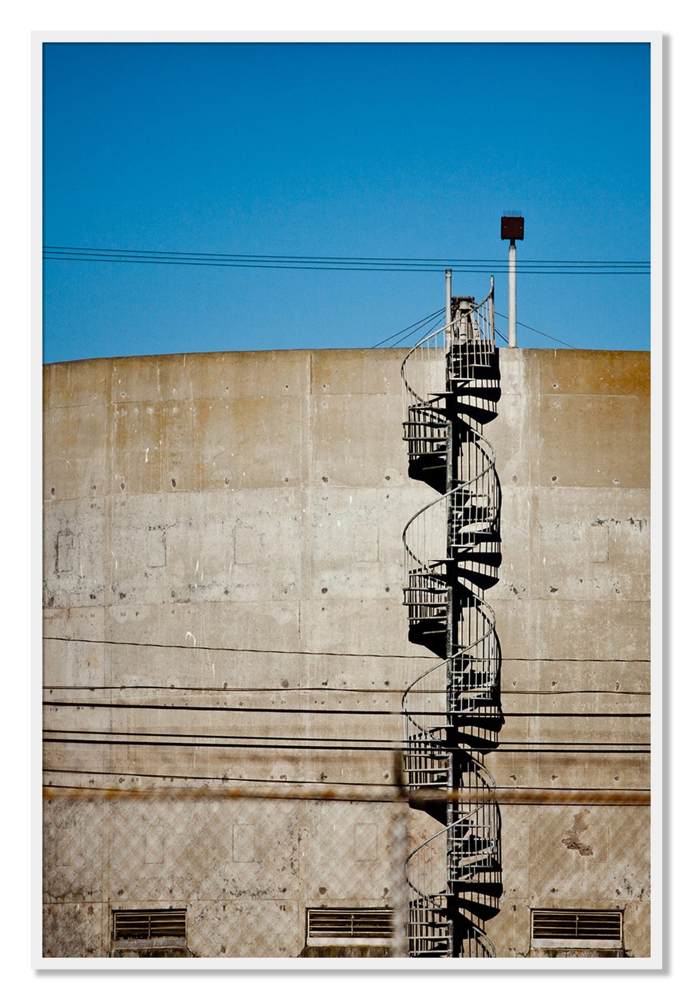 Framed photograph of Climb by Dylan Ozanich, White frame, Full Bleed