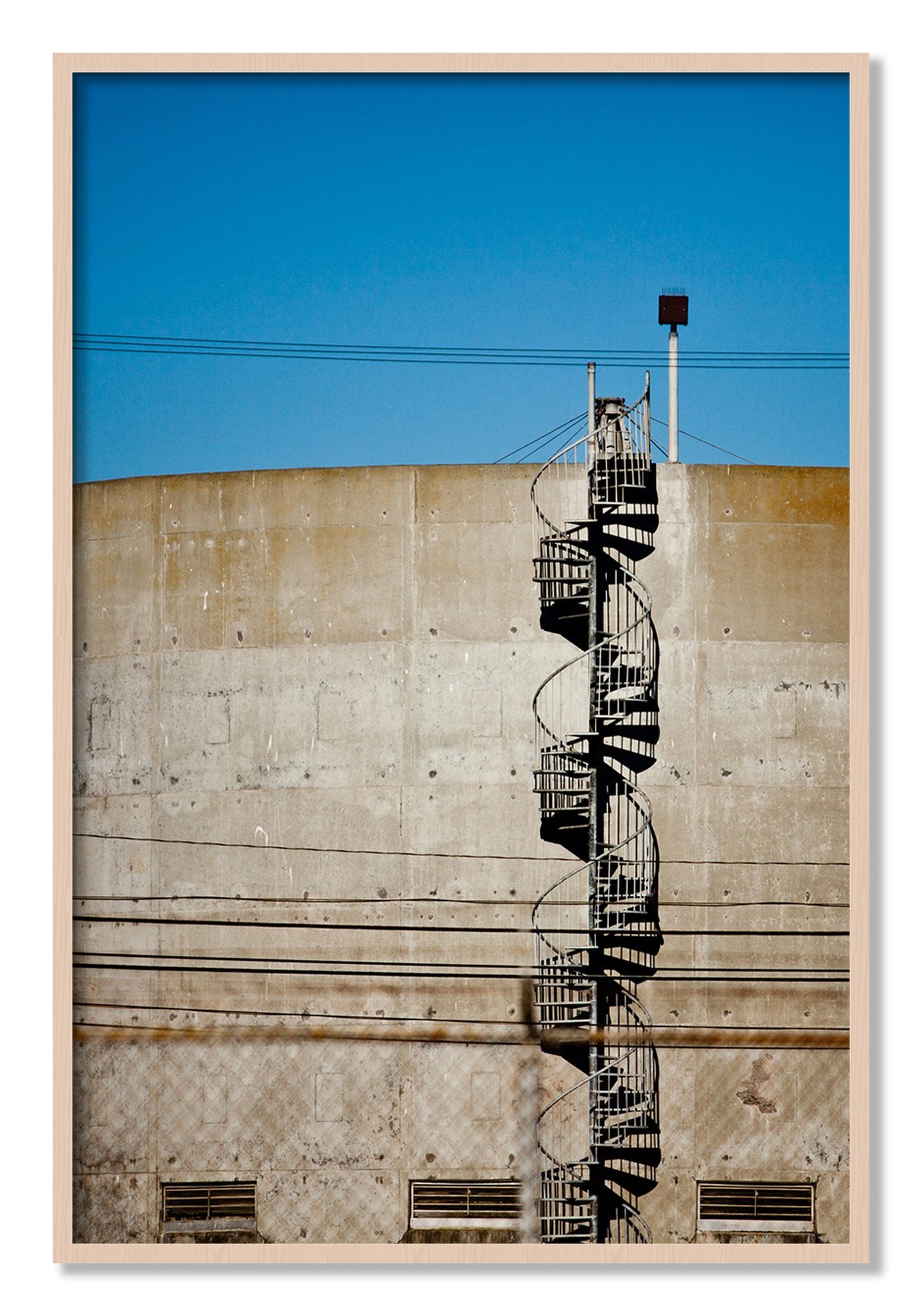 Framed photograph of Climb by Dylan Ozanich, Maple frame, Full Bleed