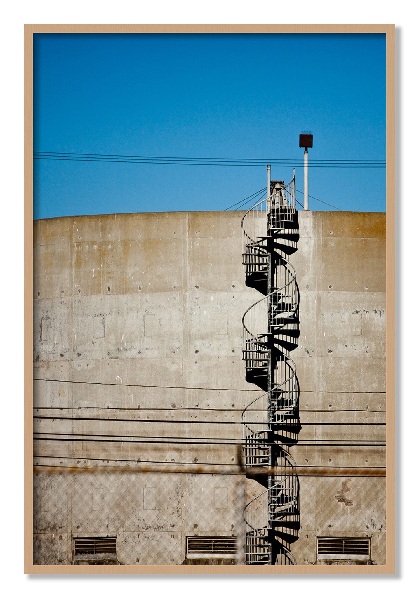 Framed photograph of Climb by Dylan Ozanich, Oak frame, Full Bleed