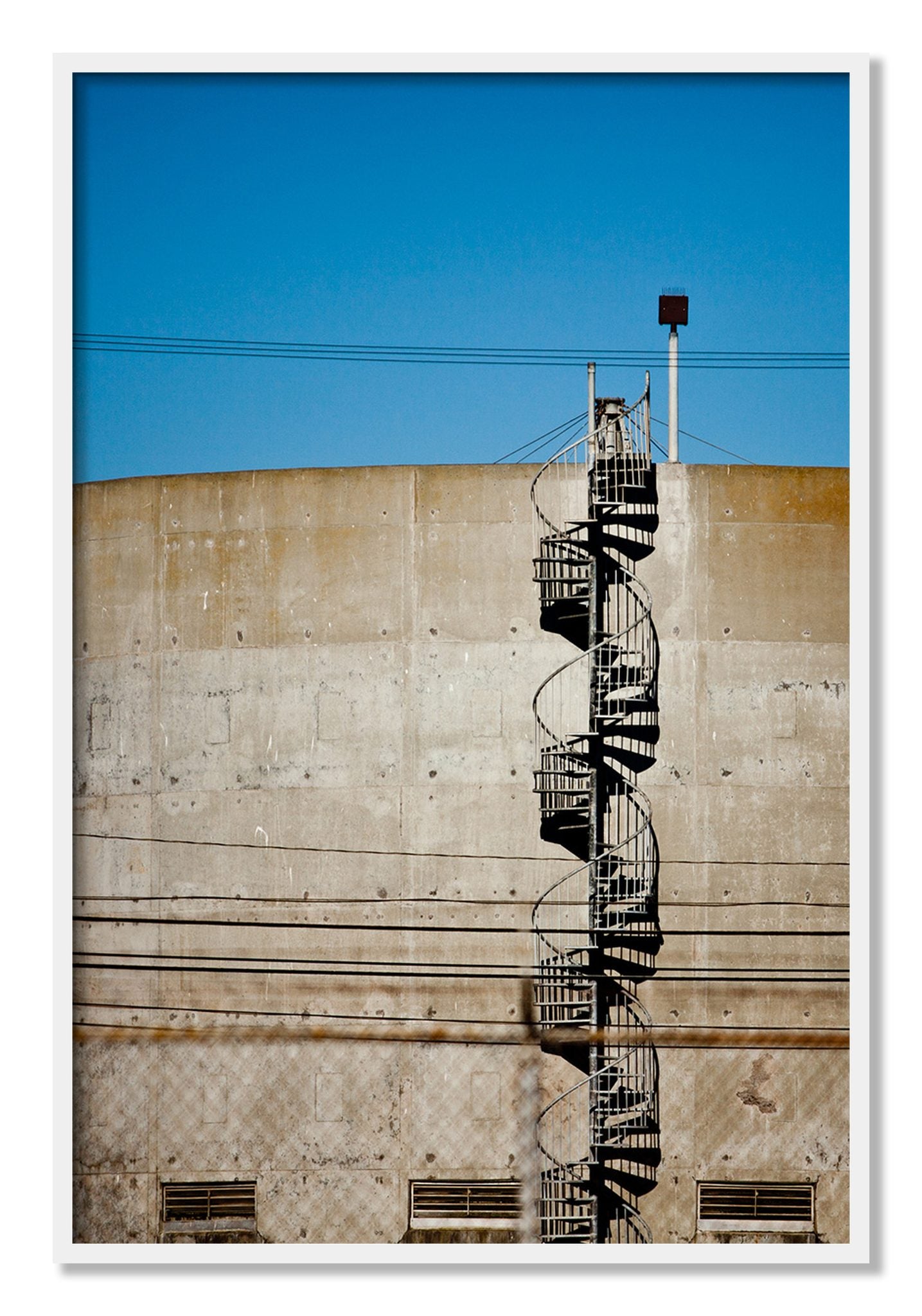 Framed photograph of Climb by Dylan Ozanich, White frame, Full Bleed