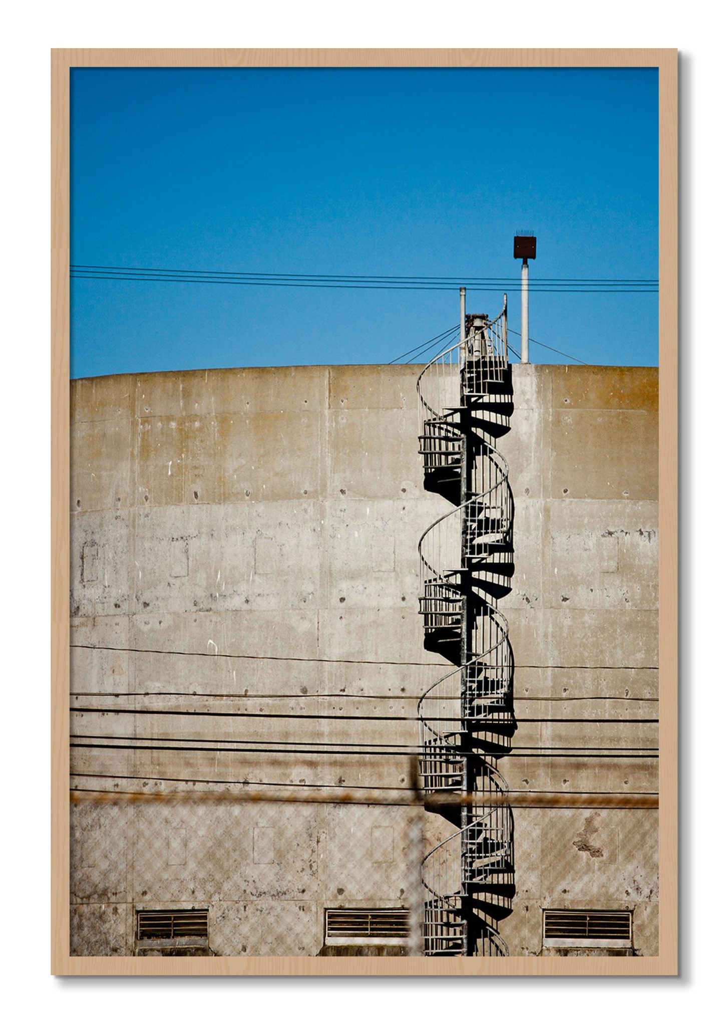 Framed photograph of Climb by Dylan Ozanich, Oak frame, Full Bleed