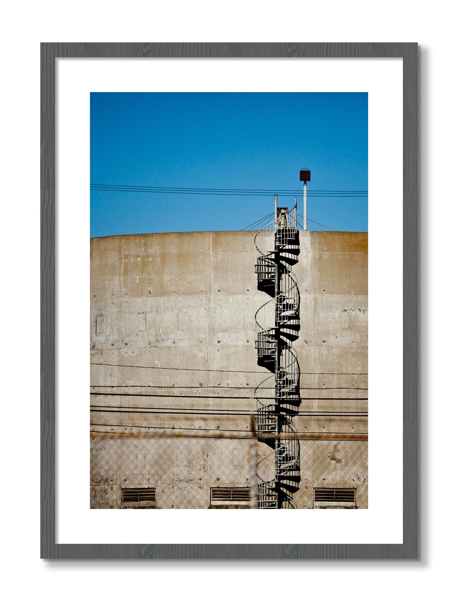Framed photograph of Climb by Dylan Ozanich, Grey frame, Borders