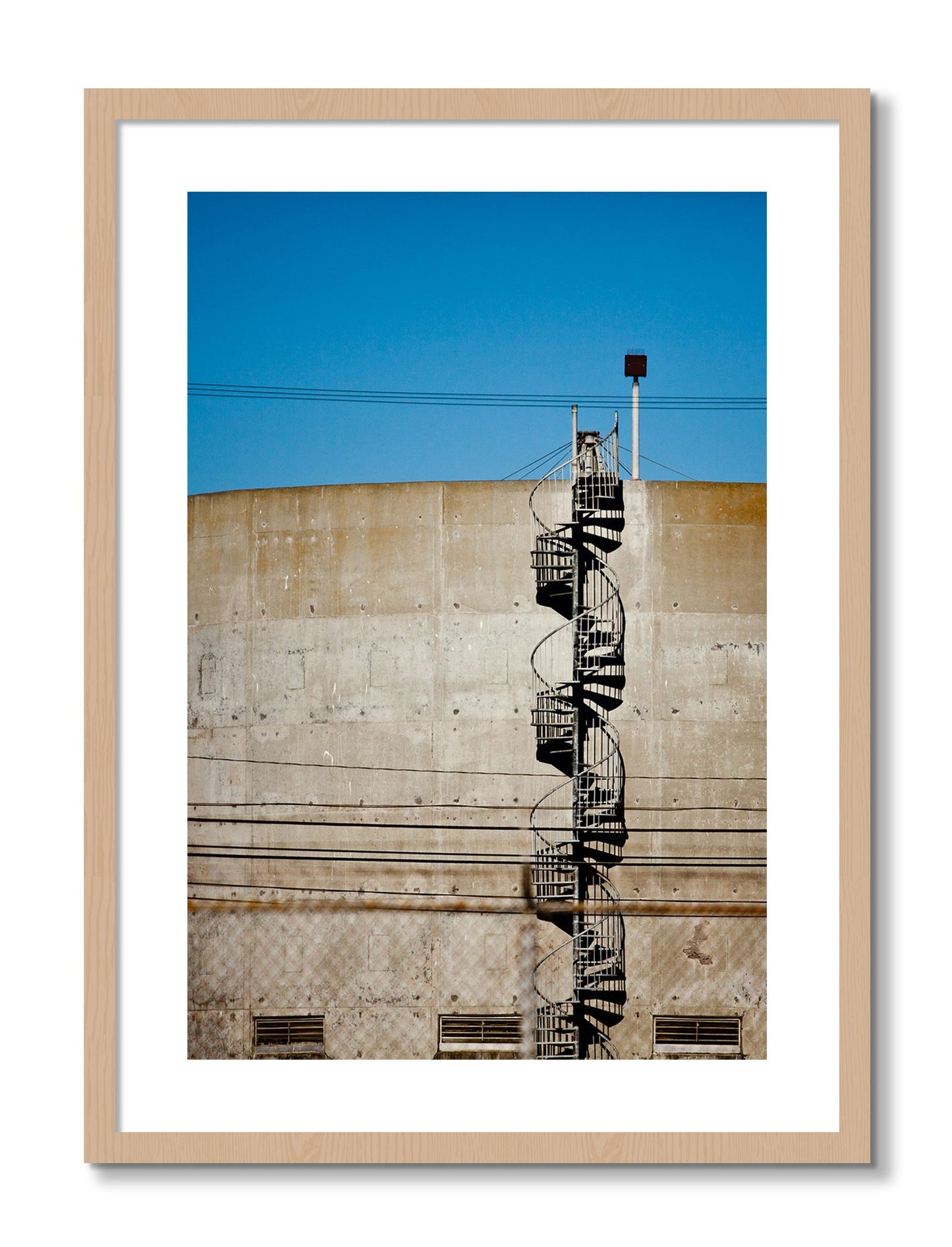 Framed photograph of Climb by Dylan Ozanich, Oak frame, Borders