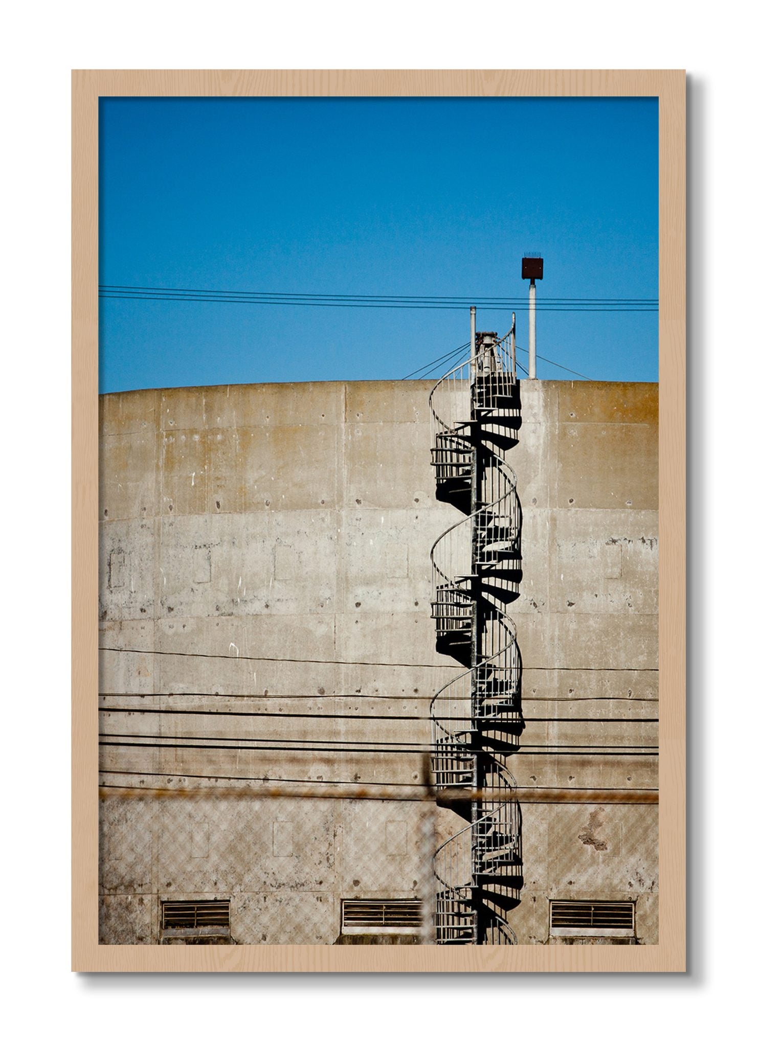 Framed photograph of Climb by Dylan Ozanich, Oak frame, Full Bleed
