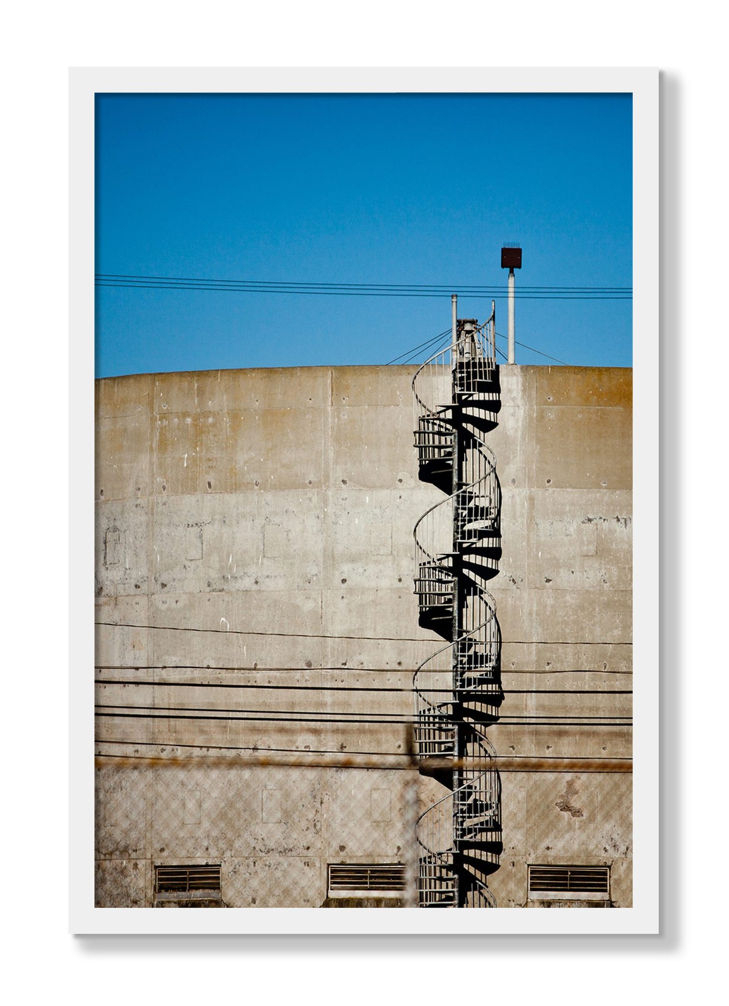 Framed photograph of Climb by Dylan Ozanich, White frame, Full Bleed