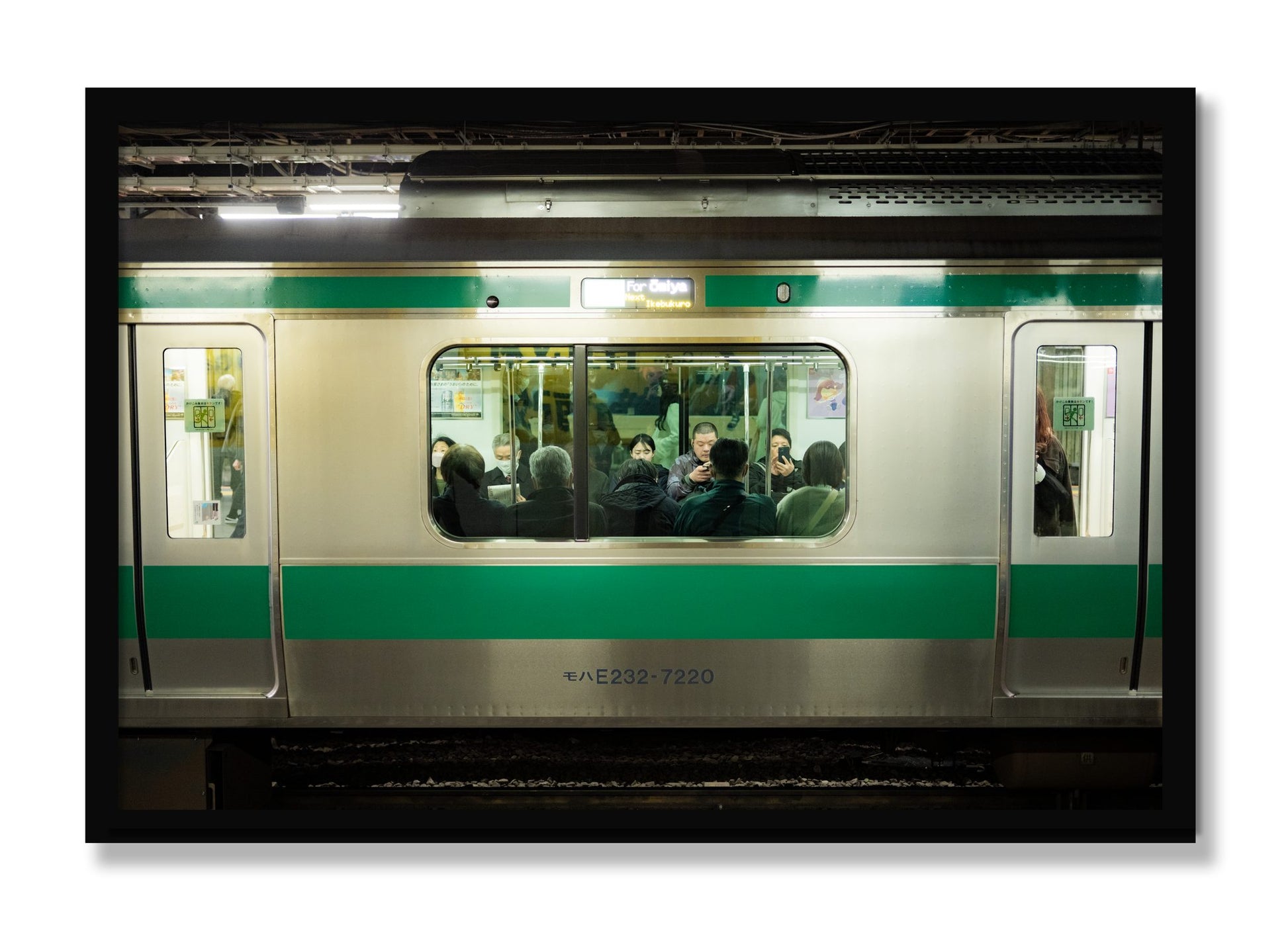 Framed photograph of Commute by Dylan Ozanich, Black frame, Full Bleed
