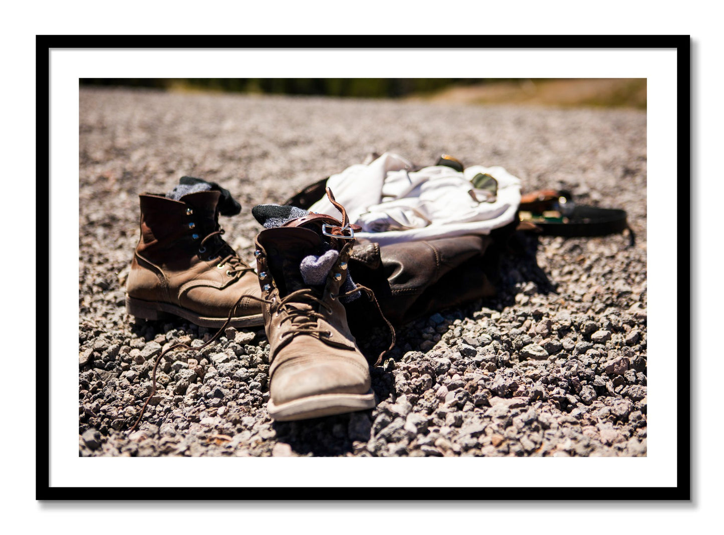 Framed photograph of Cool Off by Dylan Ozanich, Black frame, Borders
